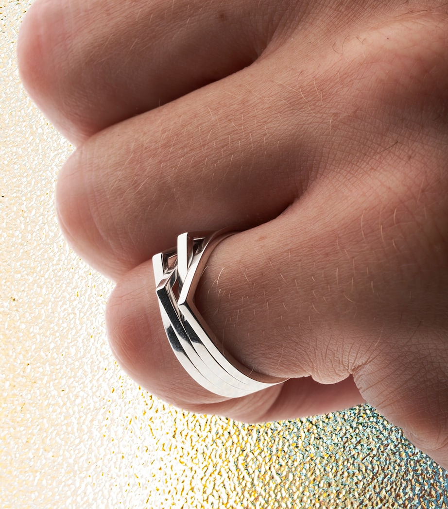 Repossi White Gold Antifer 4-Band Ring White Gold Image 2
