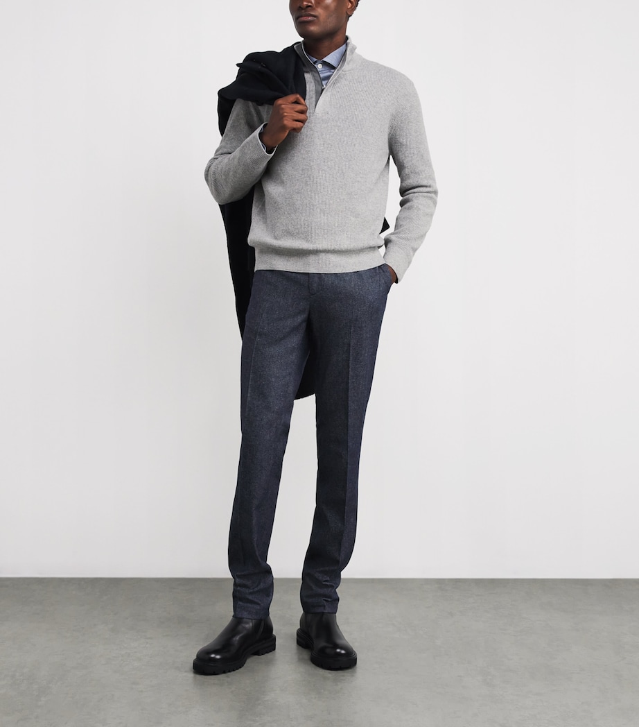 Wool-Cashmere Quarter-Zip Sweater 300 Image 2