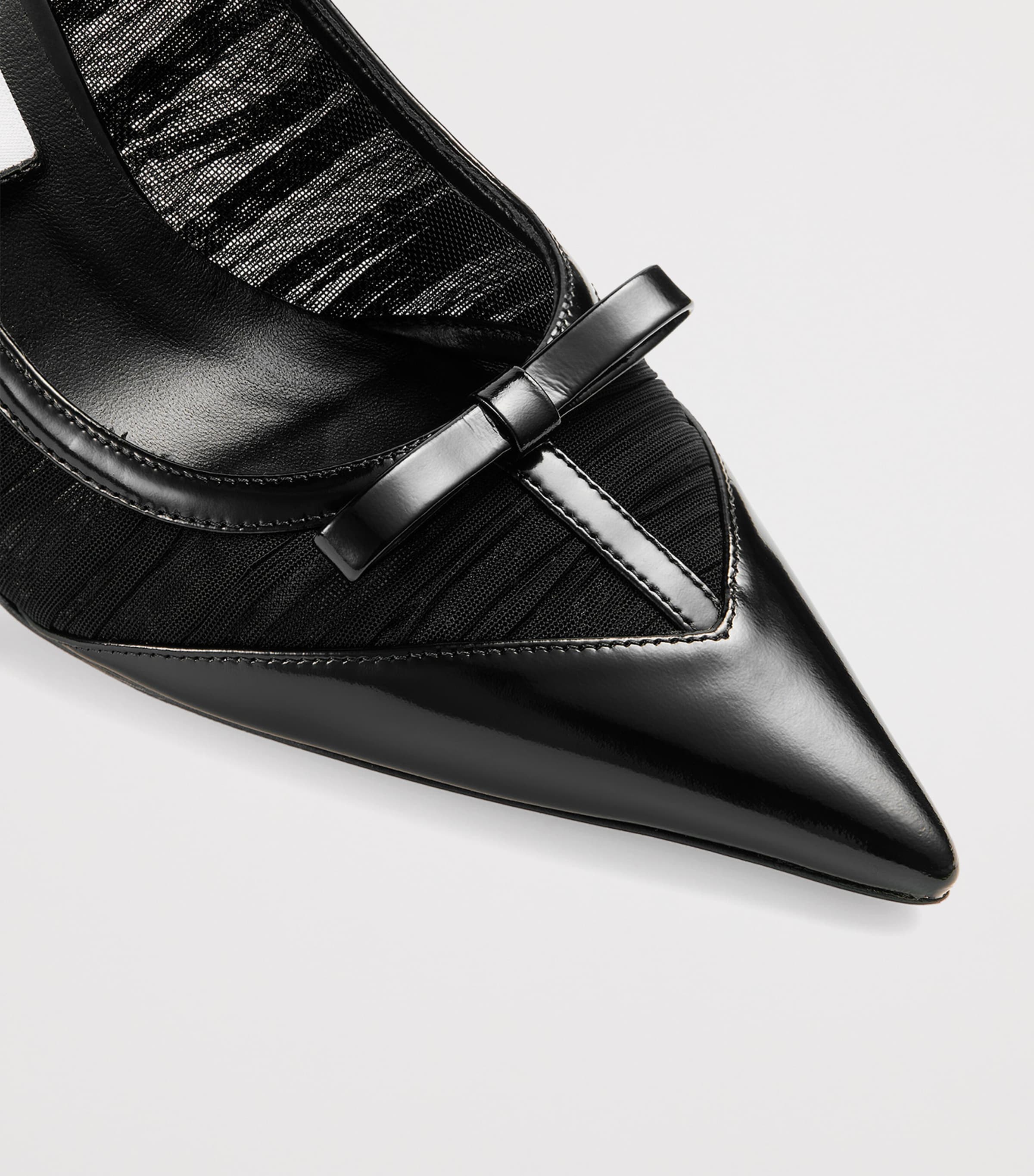 Love 85 Draped Mesh Pumps BLACK/BLACK Image 5