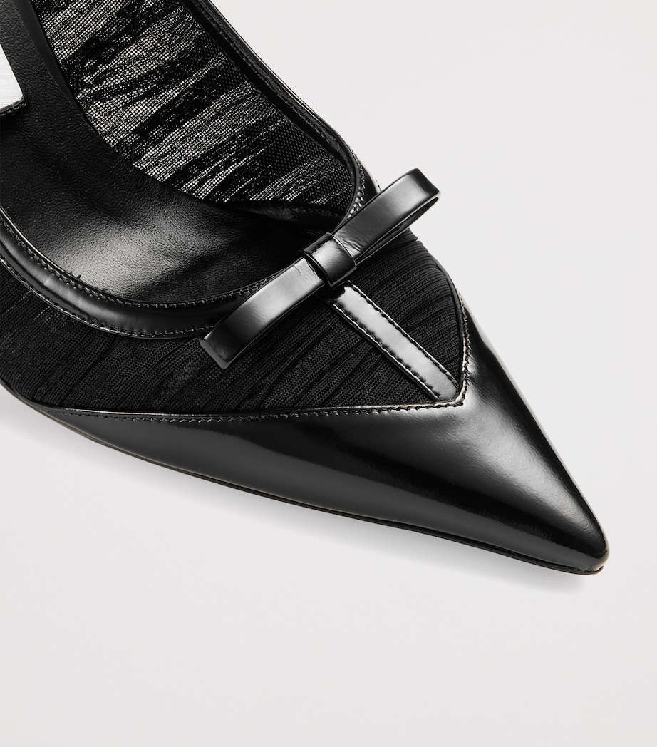 Love 85 Draped Mesh Pumps BLACK/BLACK Image 5