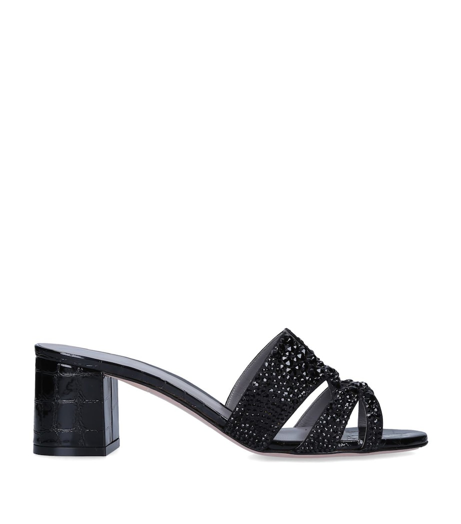 Gina Leather Orsay Mules 50 Black Image 1