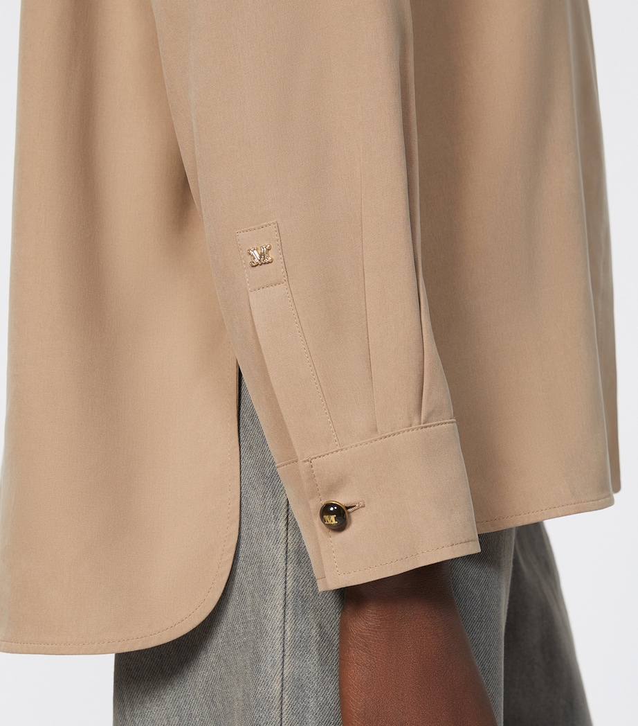 Silk Shirt HAZELNUT BROWN Image 5