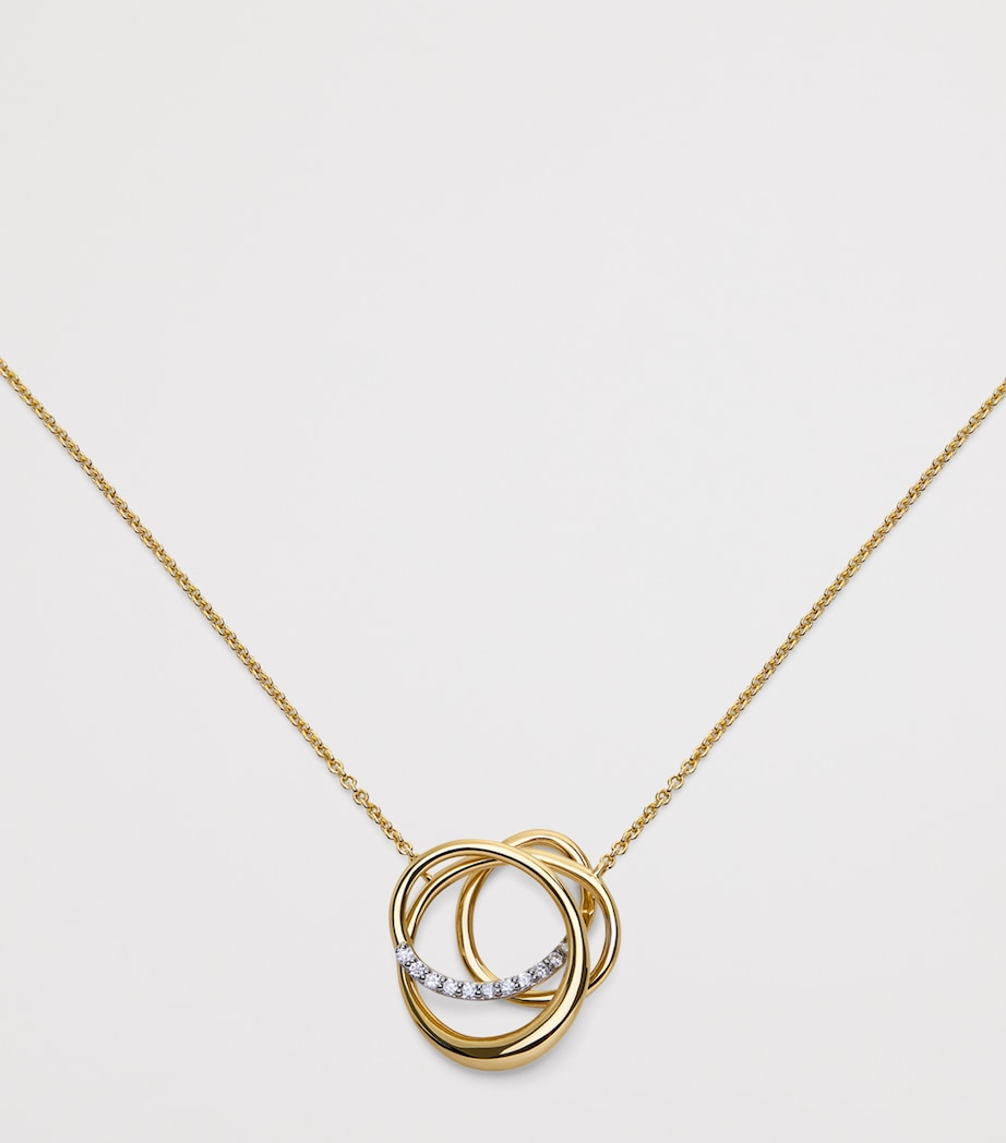 Monica Vinader Gold Vermeil and Diamond Nura Wrap Necklace Gold Vermeil Image 5