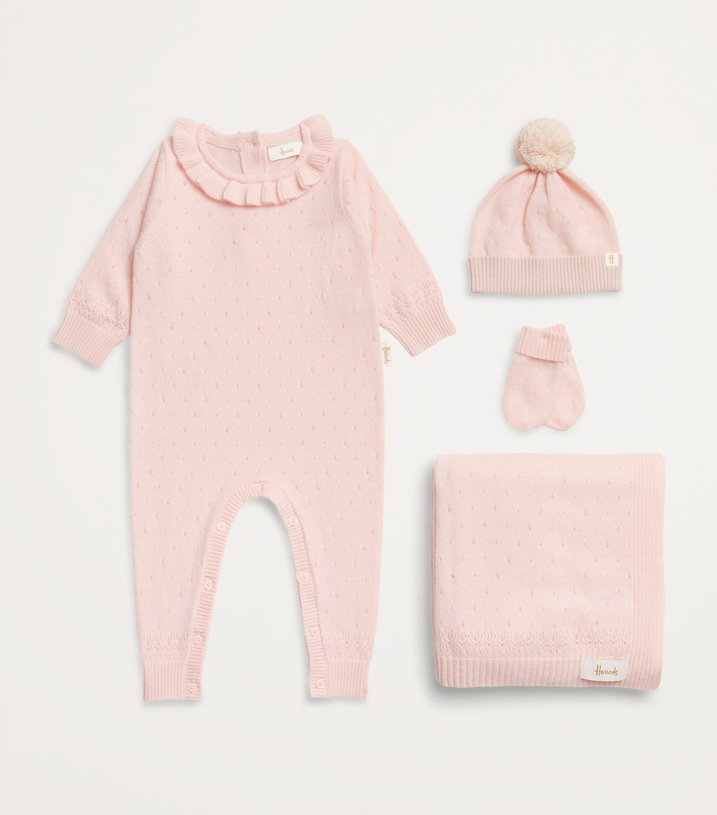 Baby Girl Cashmere Set Hamper PINK Image 2