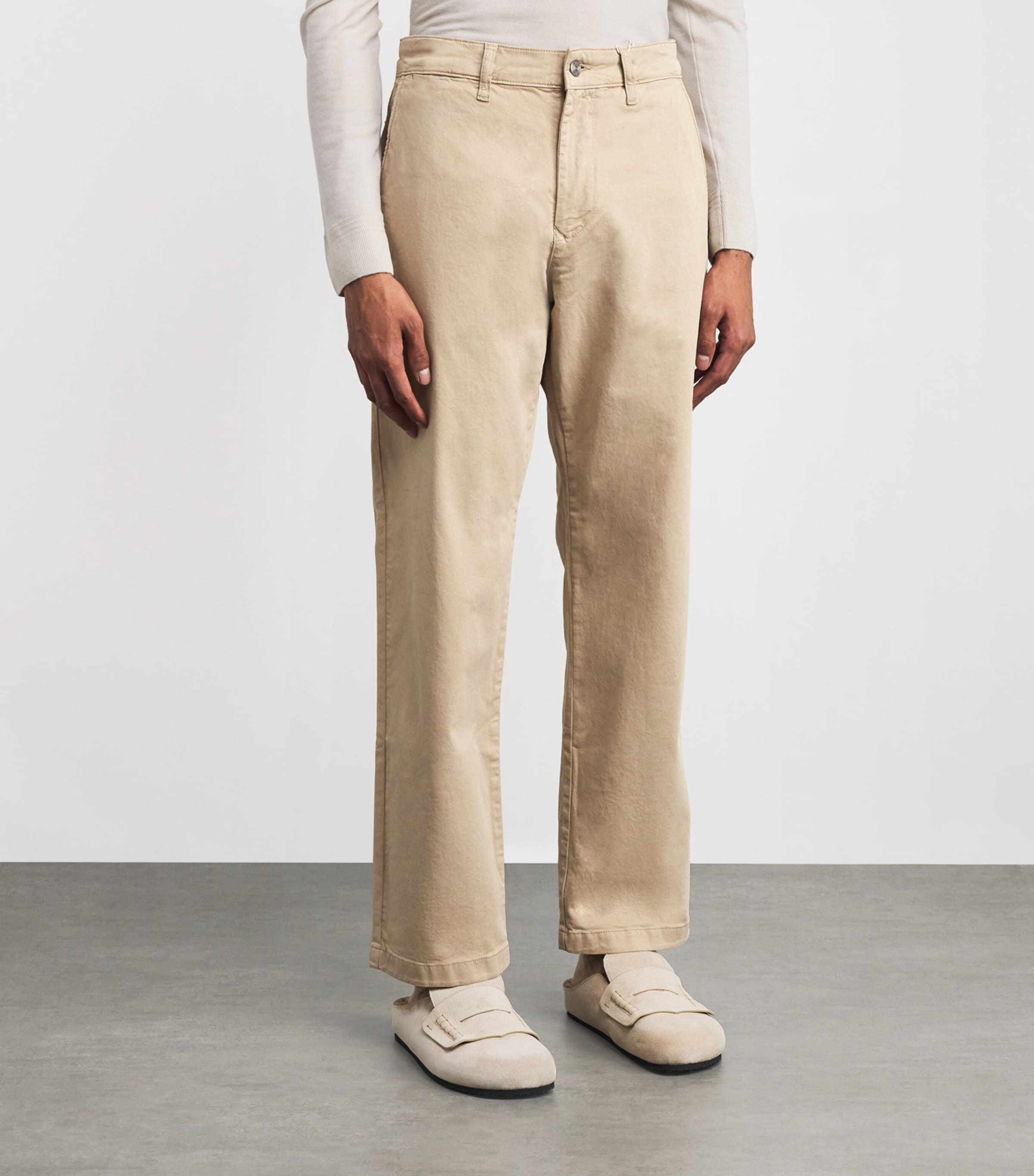 Stretch-Organic Cotton Aden Chinos KHAKI BEIGE Image 3
