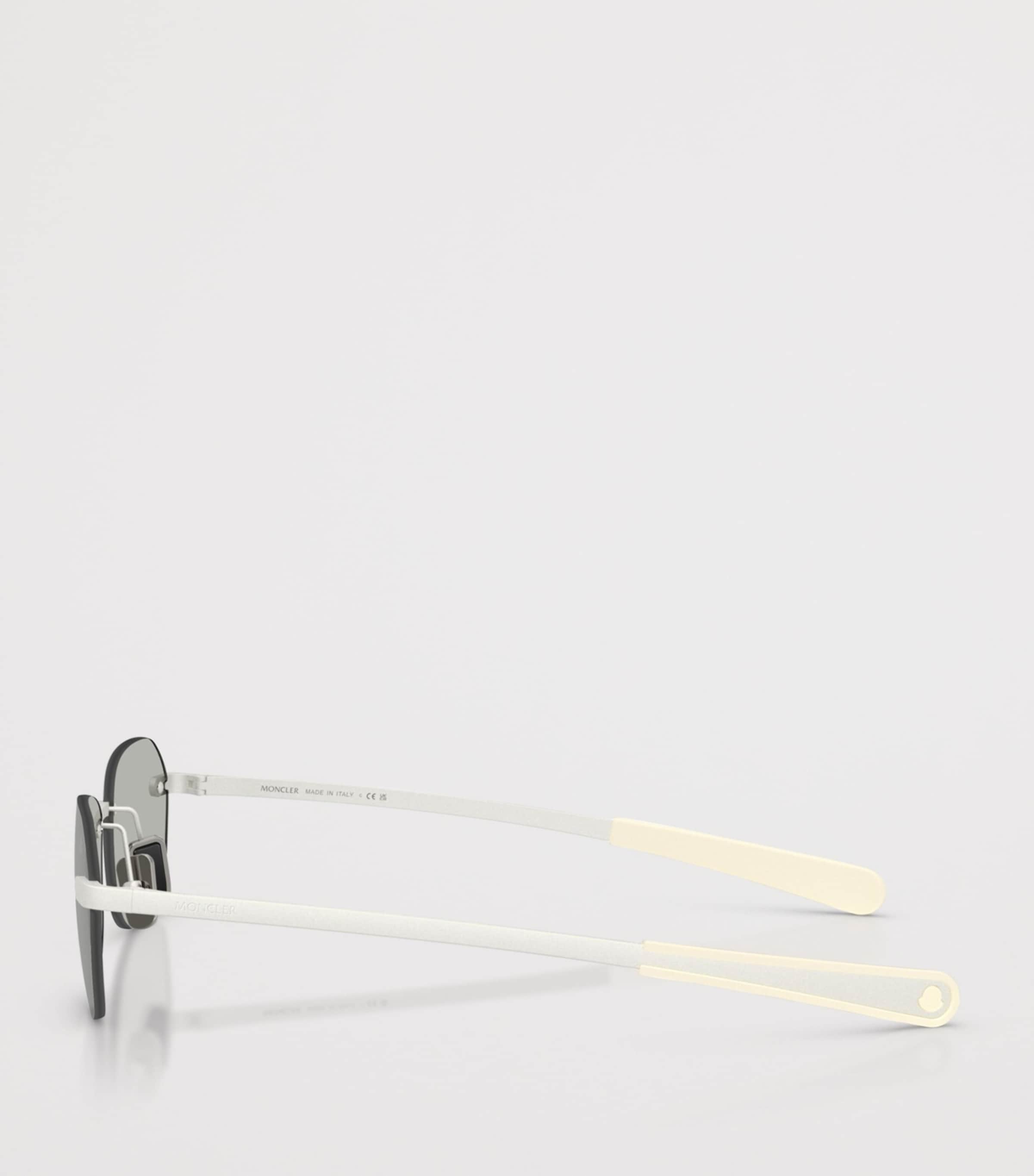 Moncler Orris Irregular Rectangle Sunglasses Silver Image 3