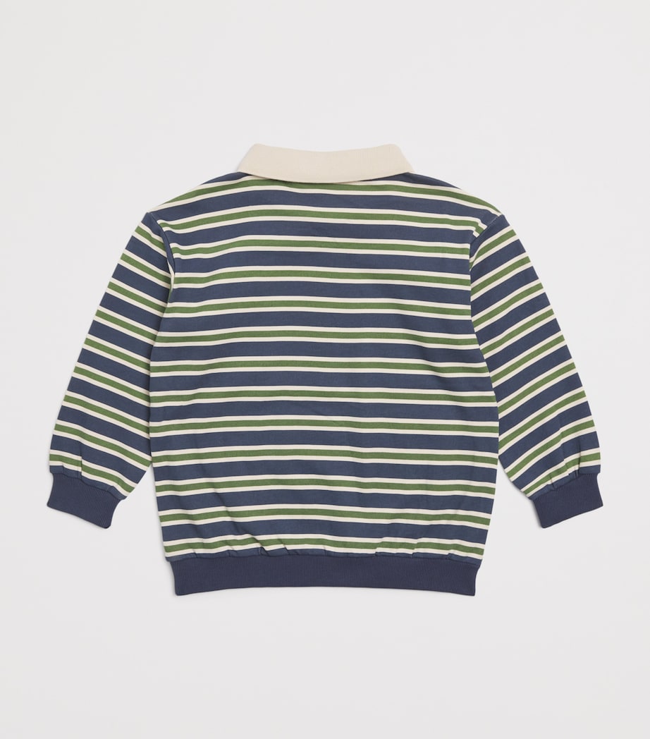 Organic Cotton Stripe Polo Sweater (12 Months-4 Years) P25072 SPELLBOUND Image 2