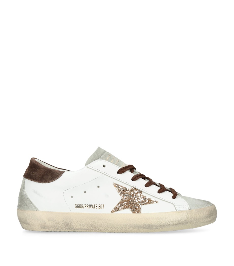 Leather Glittered Super-Star Sneakers WHITE/COMB Image 1