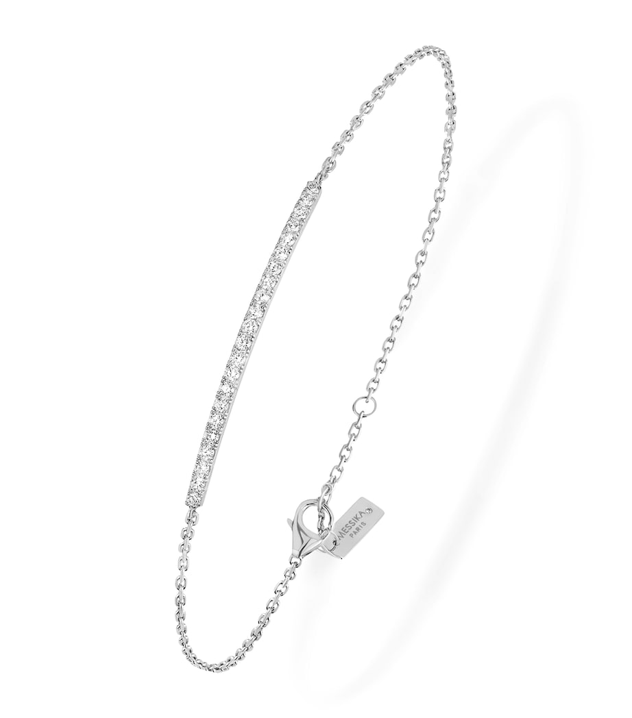 White Gold and Diamond Gatsby Bracelet WHITE GOLD Image 1