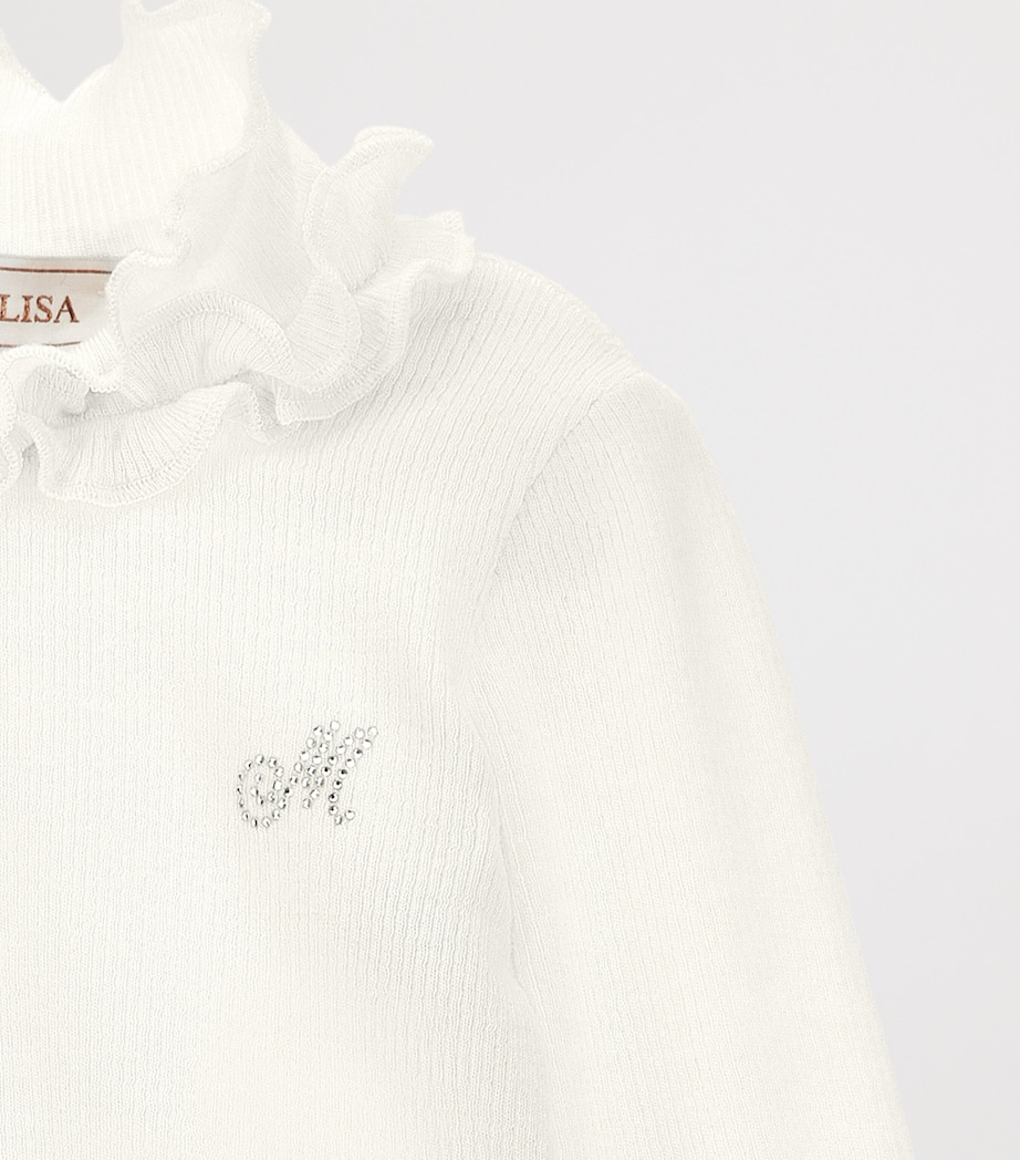 Embellished Ruffled Sweater (6-36 Months) PANNA Image 3