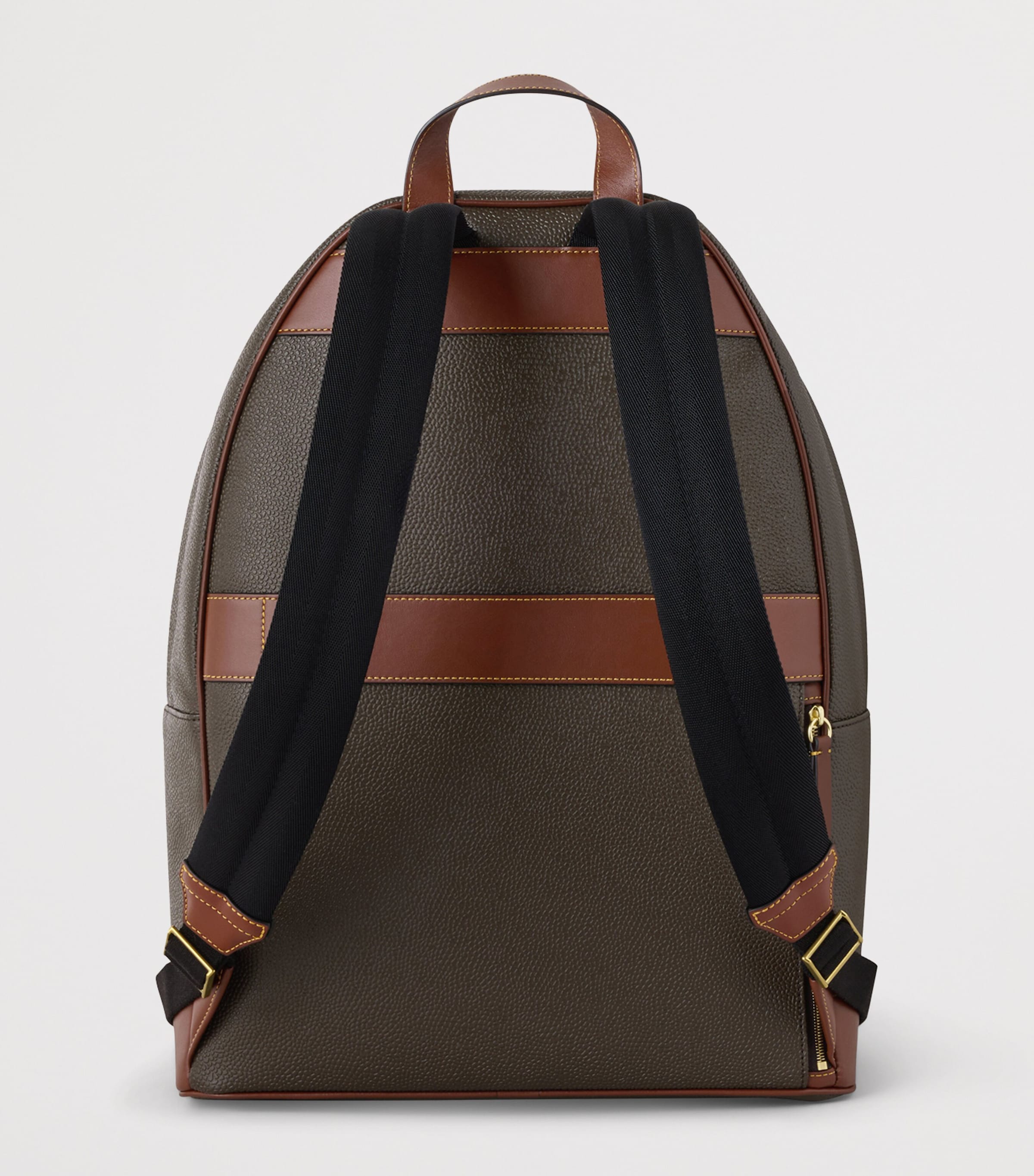 Faux Leather Heritage Backpack MOLE-COGNAC Image 3
