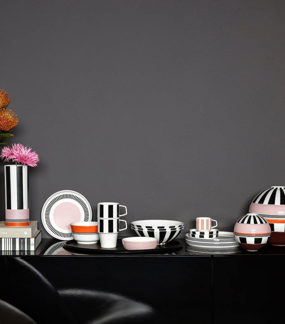 Porcelain Memphis Pasta Bowl (24cm) WHITE Image 4