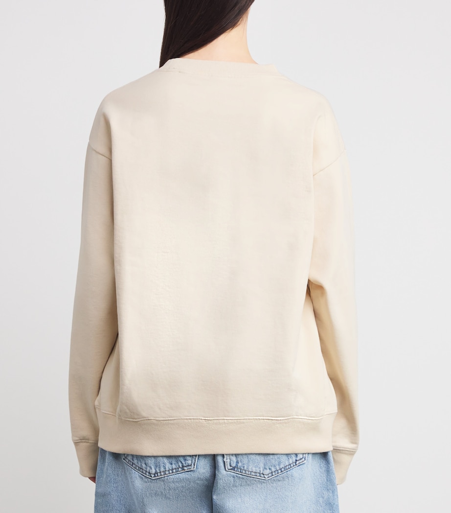 Cotton Wellness Club Sweatshirt CREAM Image 4