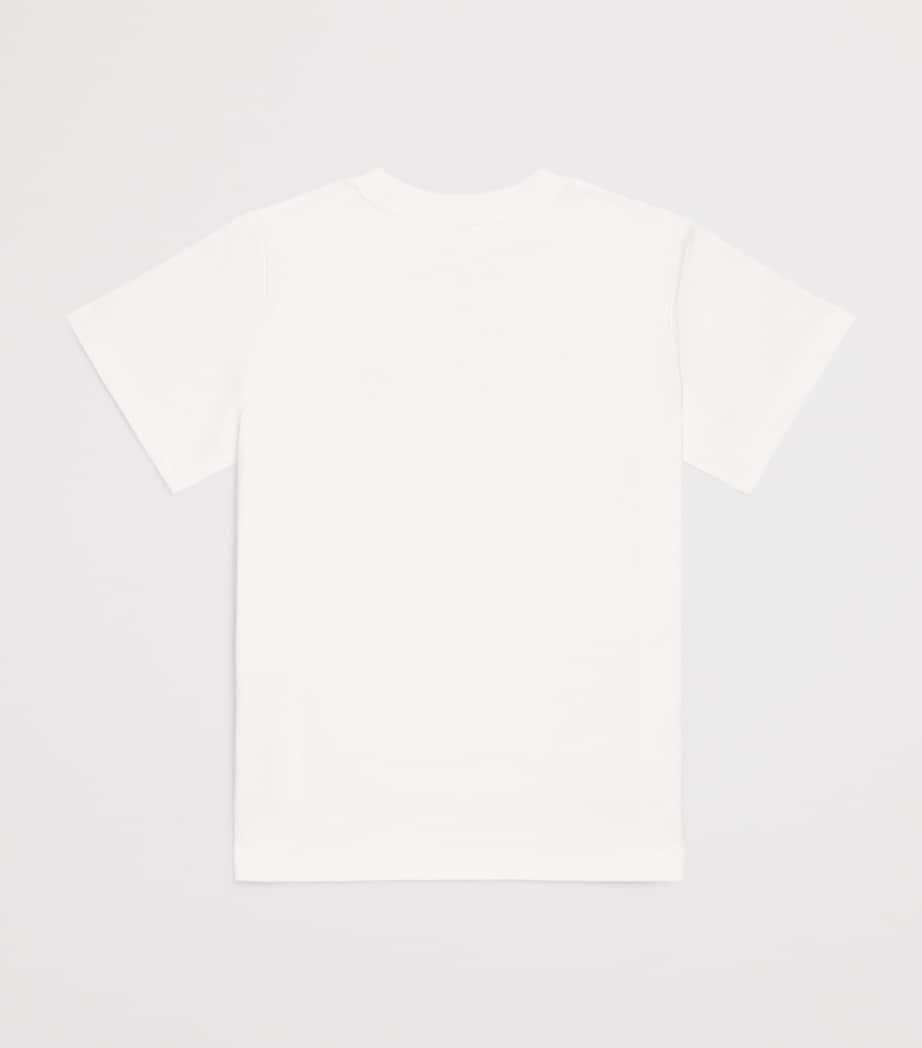 Stella McCartney Kids Cotton Embroidered Horse T-Shirt (2-14 Years) Ivory Image 2