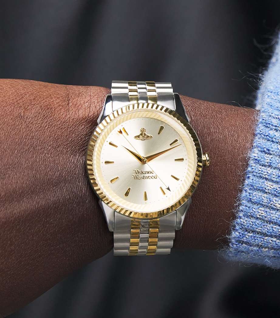Vivienne Westwood Stainless Steel The Seymour Watch 38mm Silver/gold Chmpagne Image 4