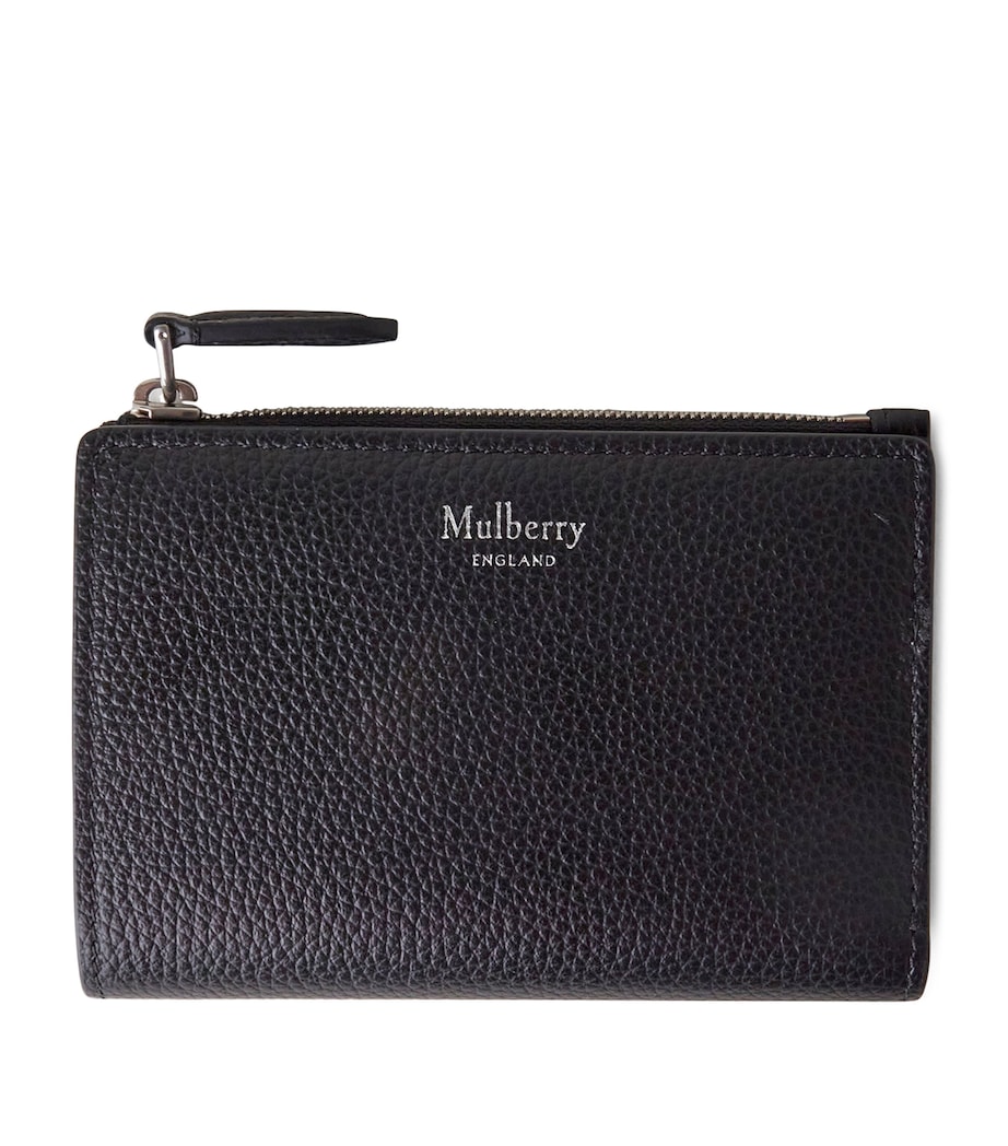 Mulberry Bifold Zipped Continental Wallet Black Image 1
