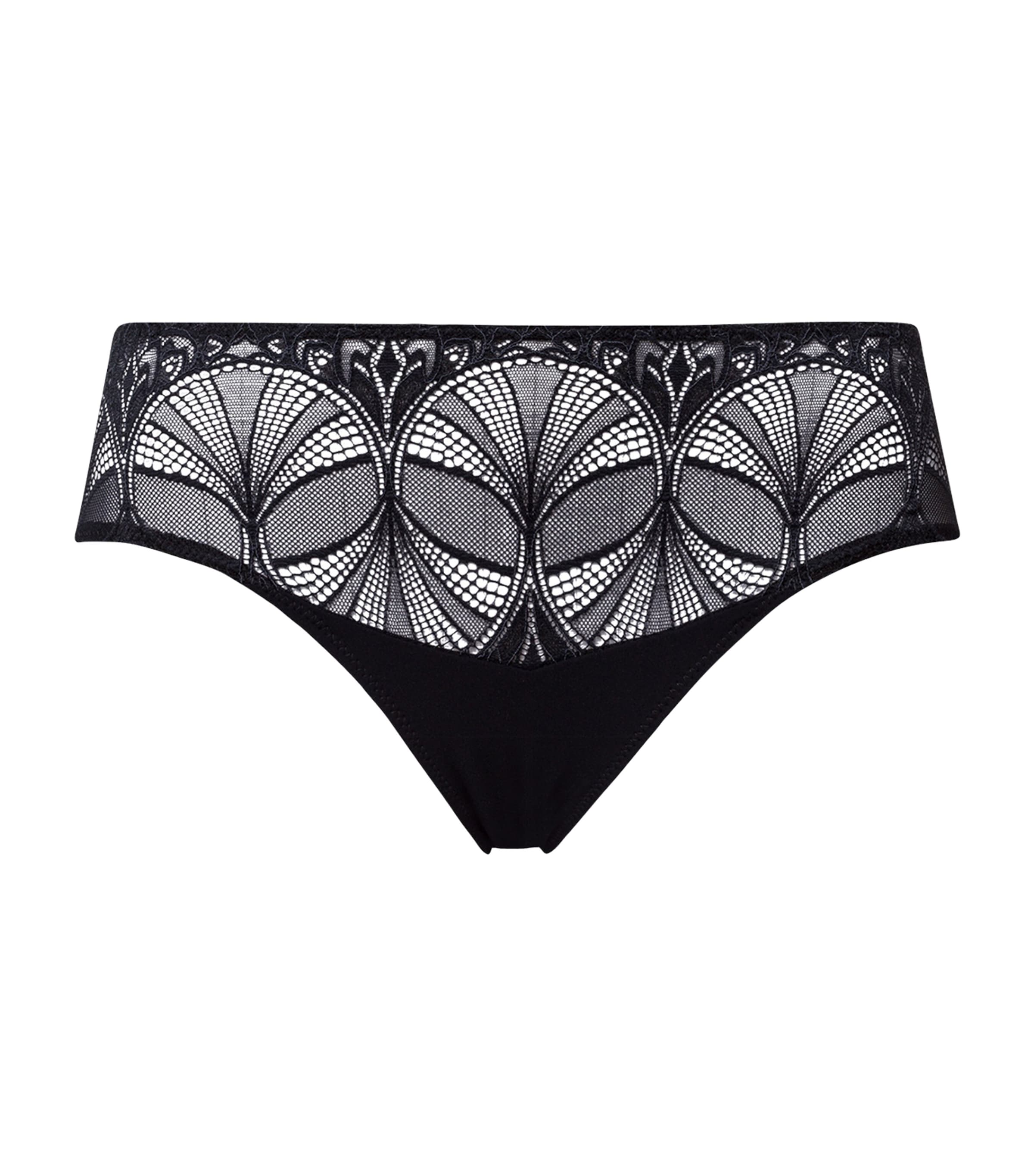 Hanro Lace Holly Brazilian Briefs In Black