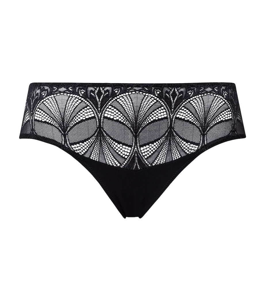 Lace Holly Midi Briefs BLACK Image 1