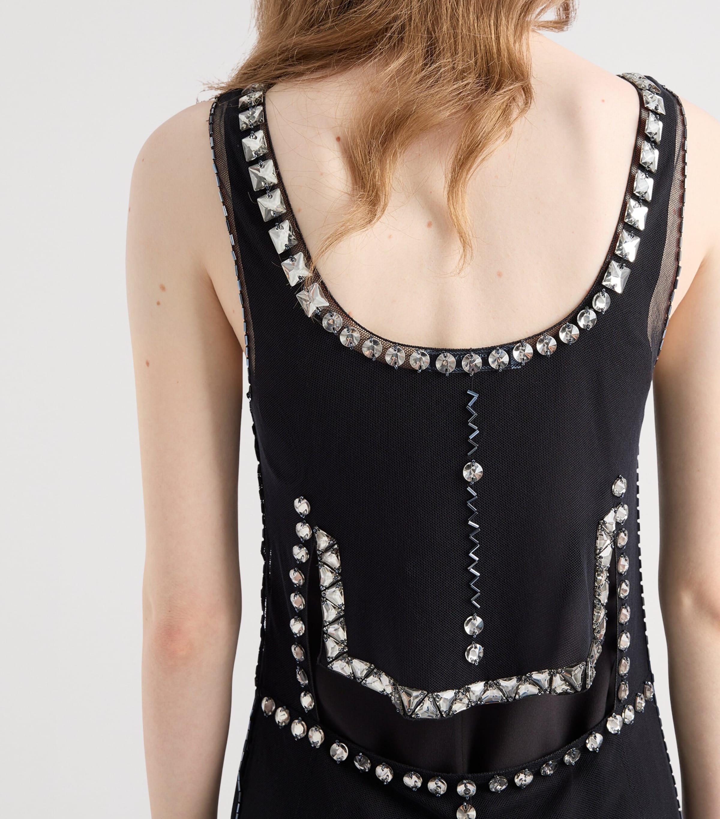 Tulle Embellished Mini Dress F0002 Image 6