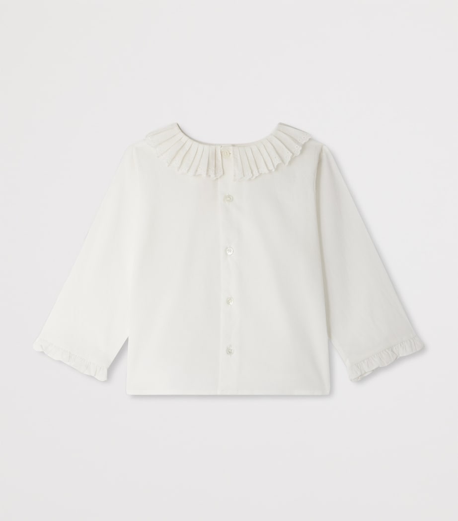 Cotton Blouse (6-12 Months) BLANC LAIT Image 2