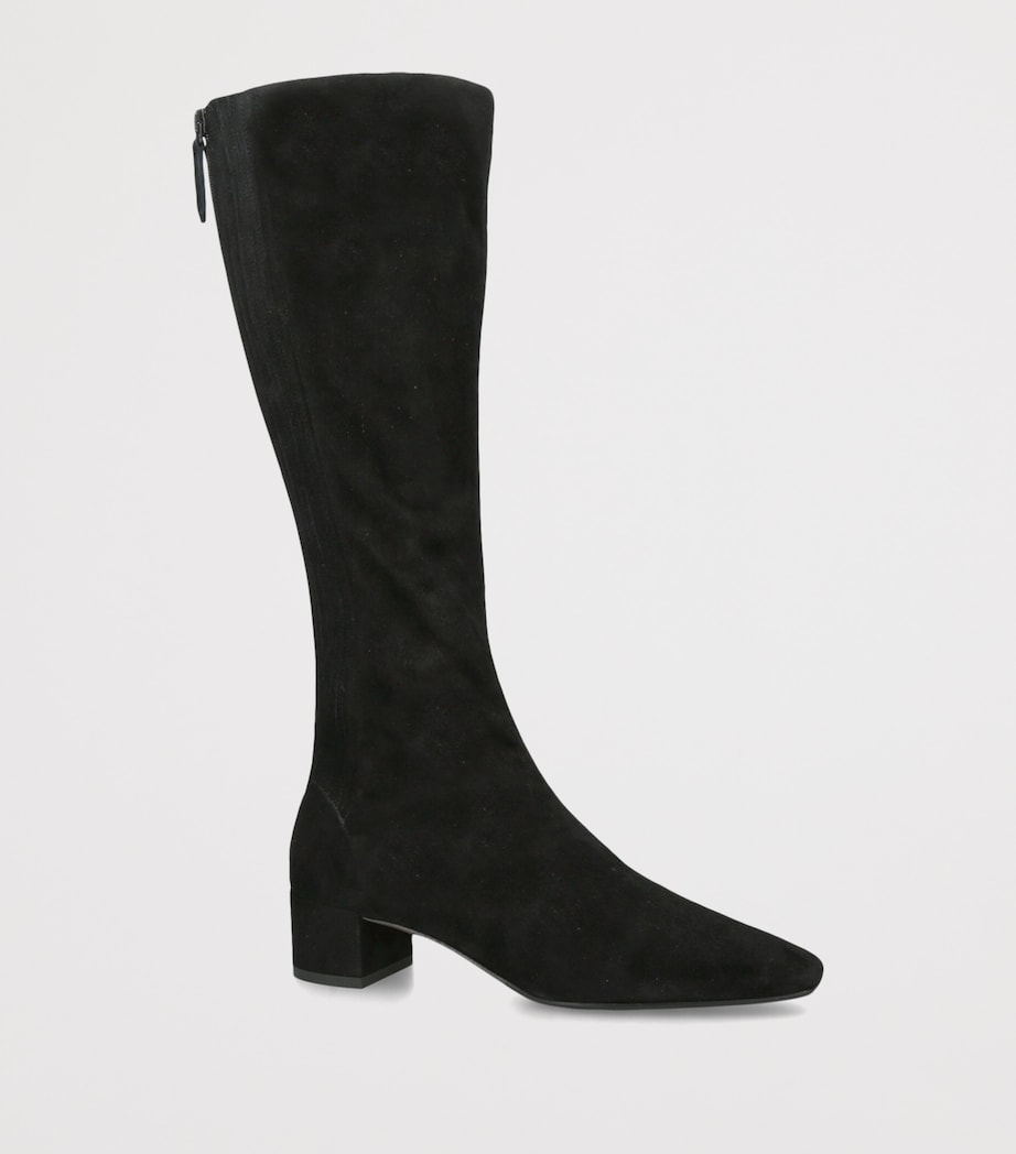 Aquazzura Suede Saint Honor Knee-High Boots 35 Black Image 2
