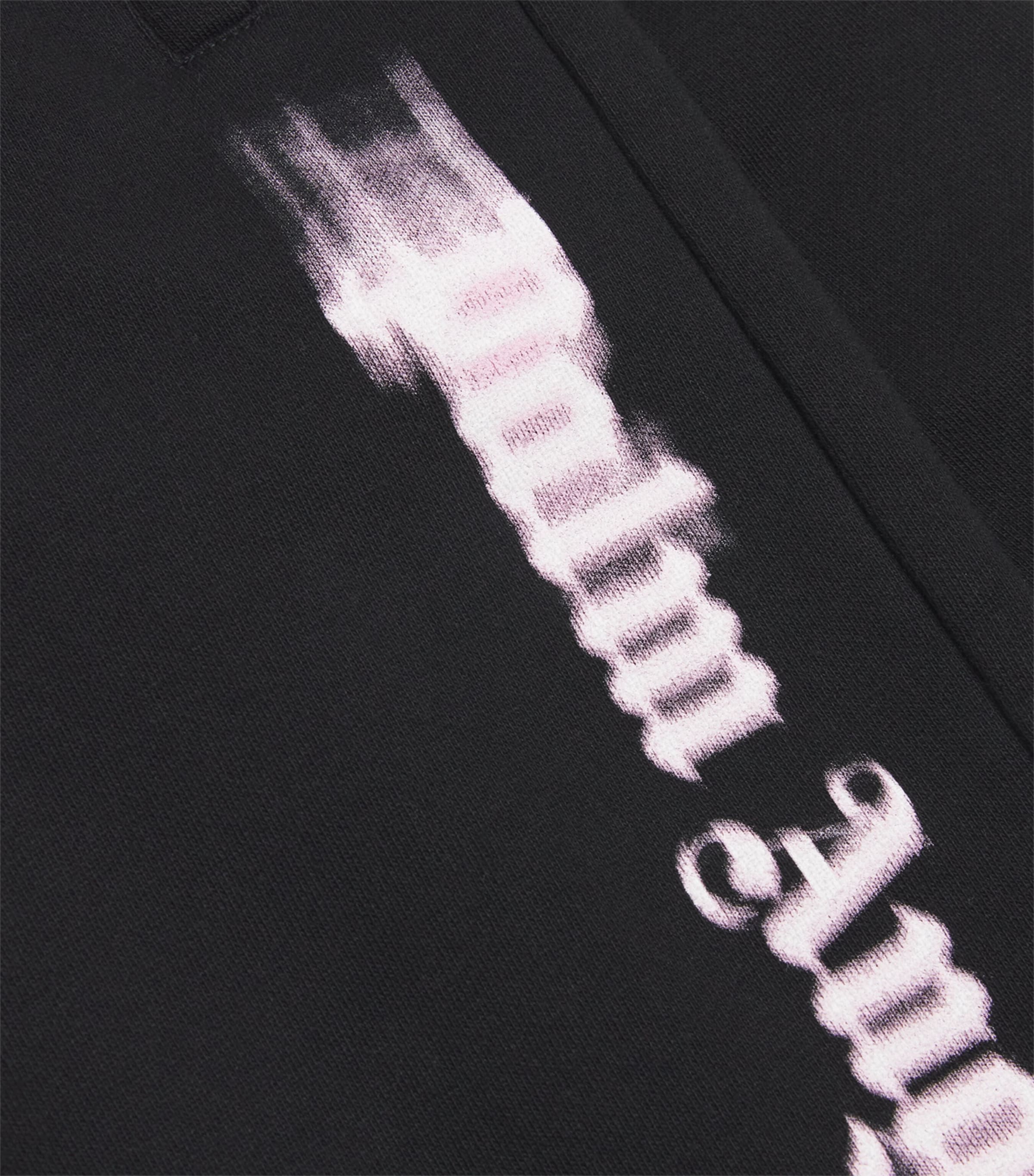 Cotton Blurred Logo Sweatpants (4-12 Years) 103BBLACK-ROSE PINK Image 4