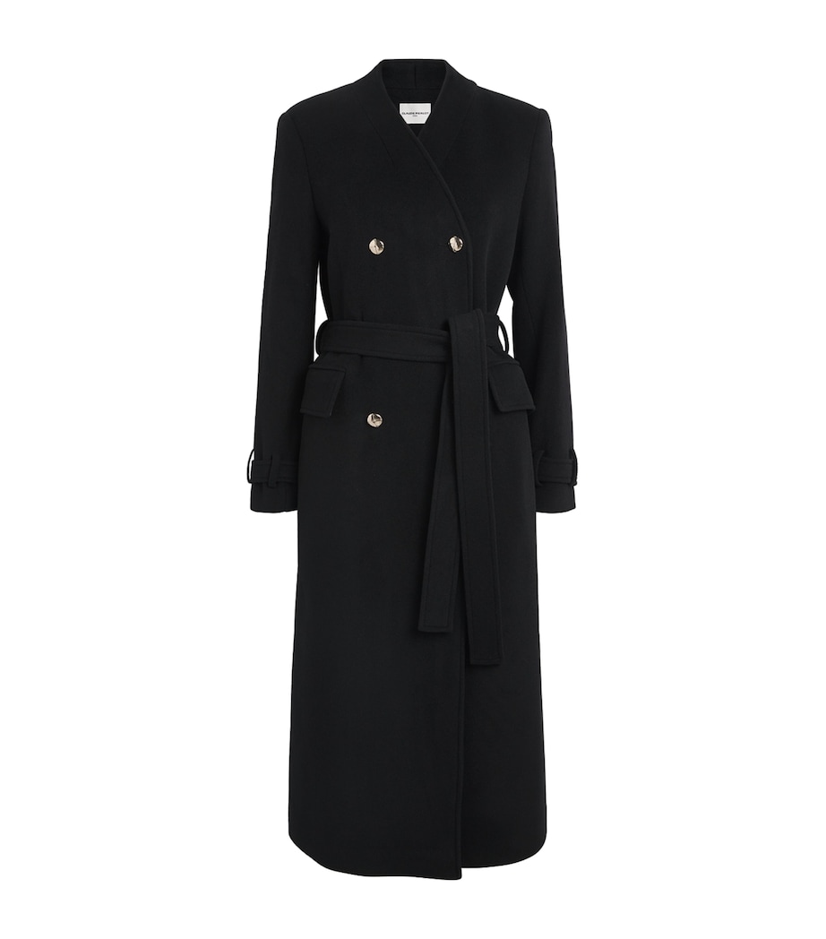 Wool-Blend Overcoat BLACK Image 1