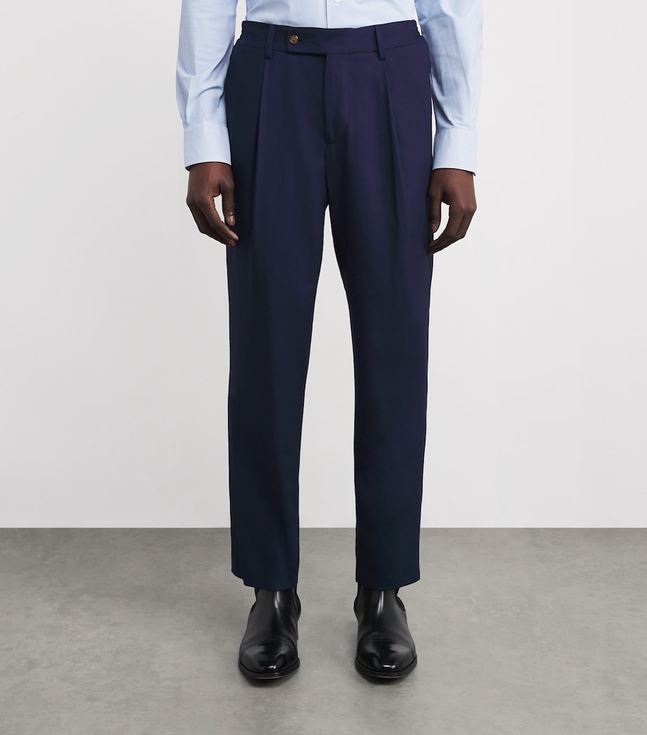 Cashmere Trousers 46237 DARK BLUE Image 3