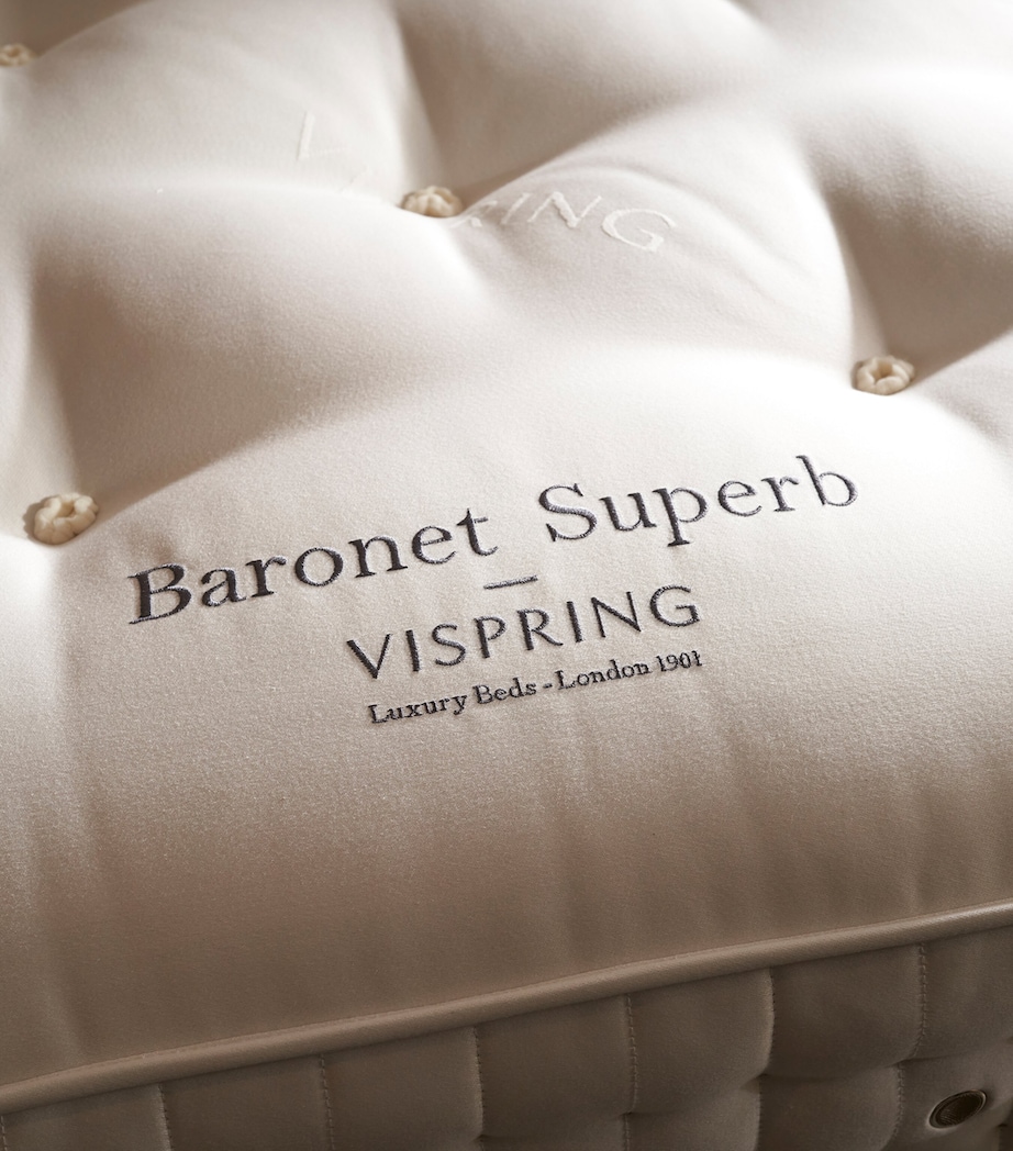 Medium Baronet Superb Mattress (150cm x 200cm) WHITE Image 4