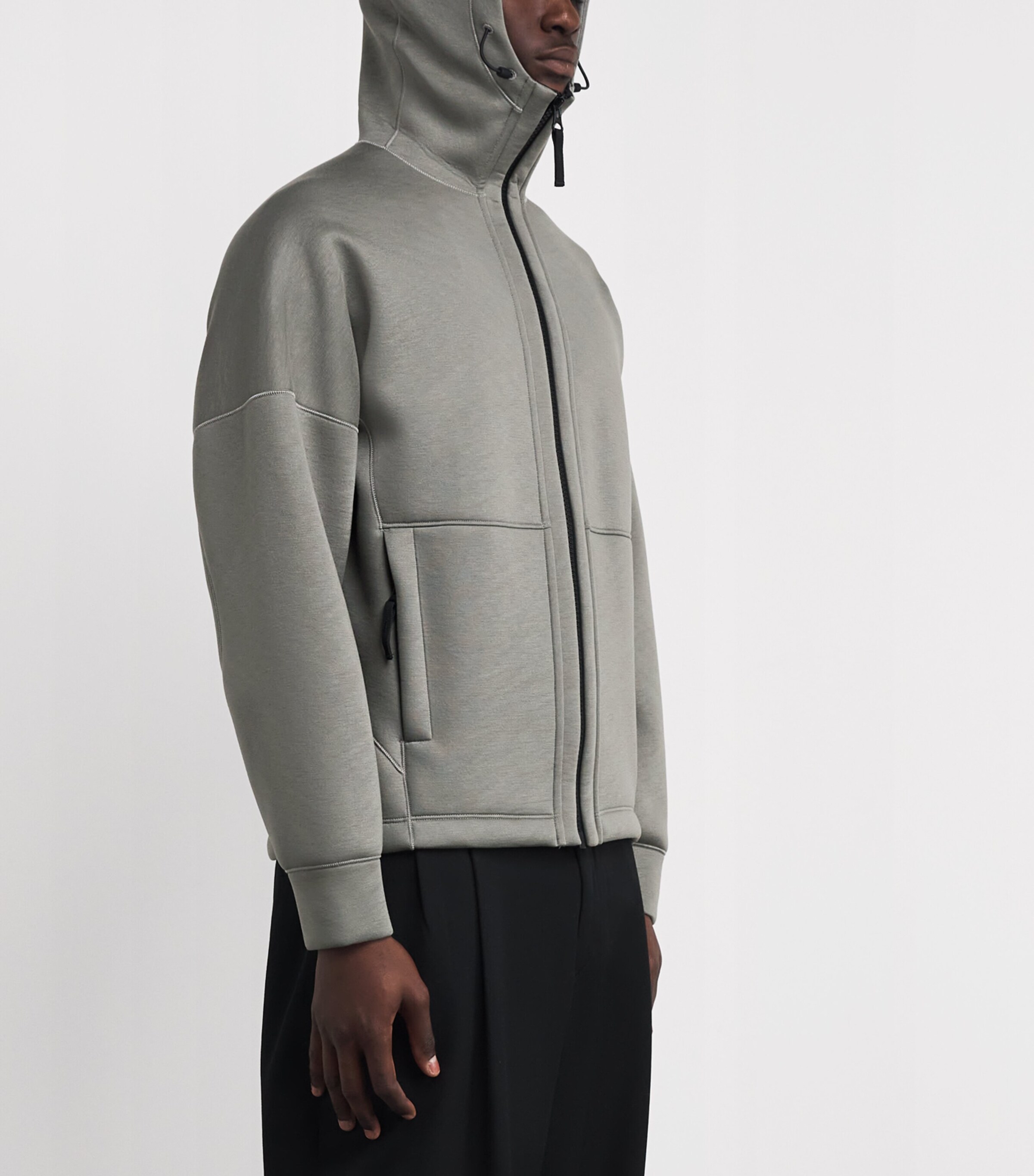 Scuba Fleece Logo Hoodie V006B Image 3