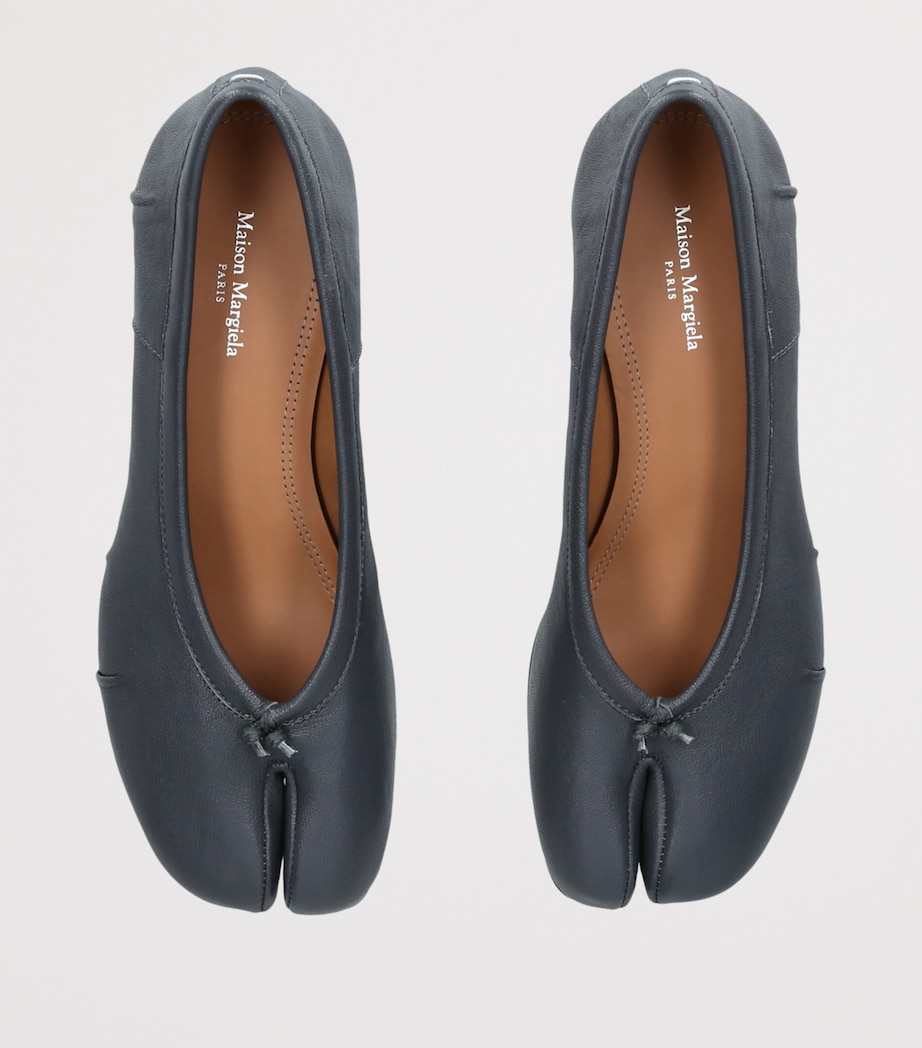 Maison Margiela Leather Tabi Ballerina Pumps 30 Grey Mid Image 4