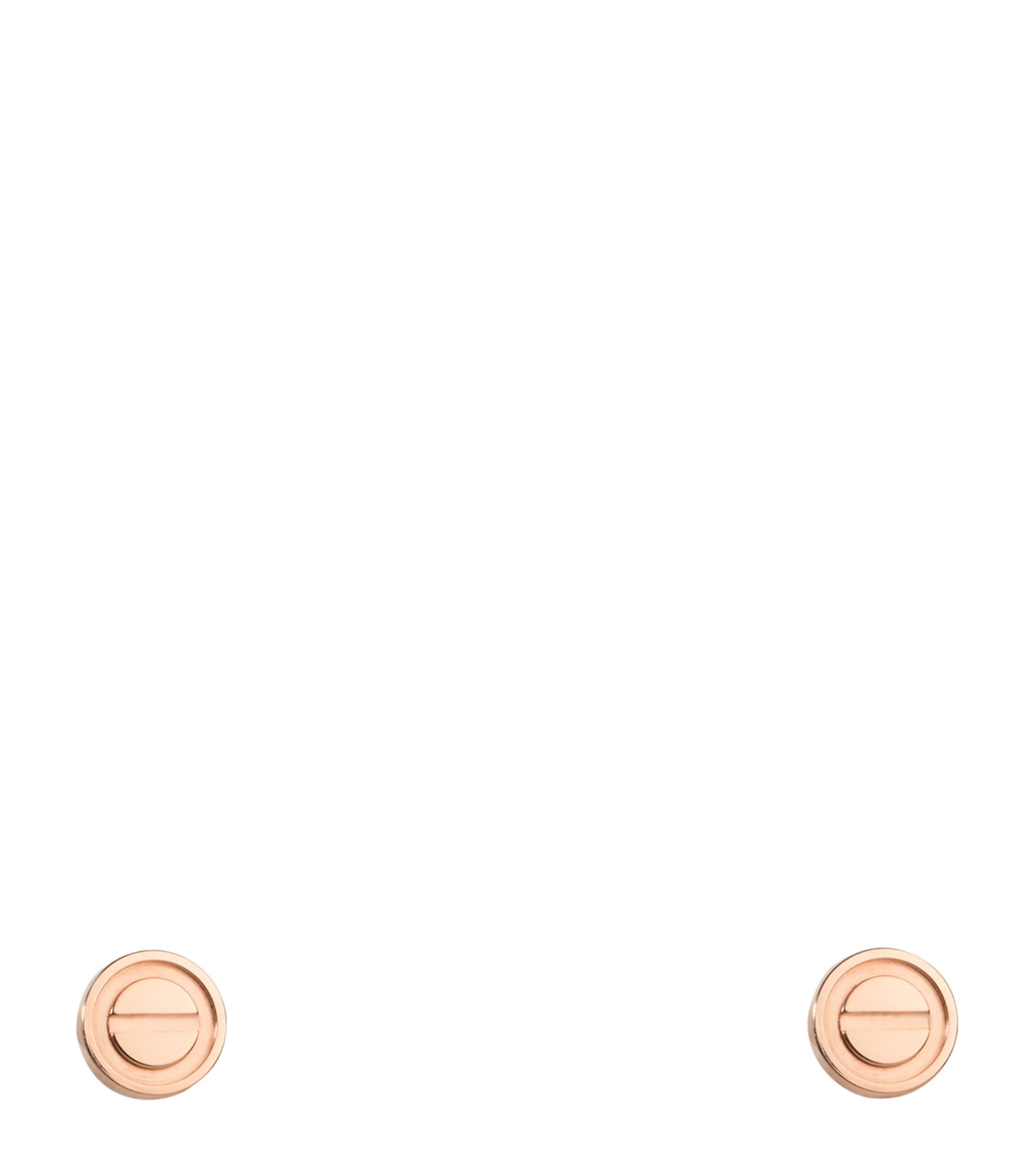 Rose Gold LOVE Stud Earrings ROSE GOLD Image 1