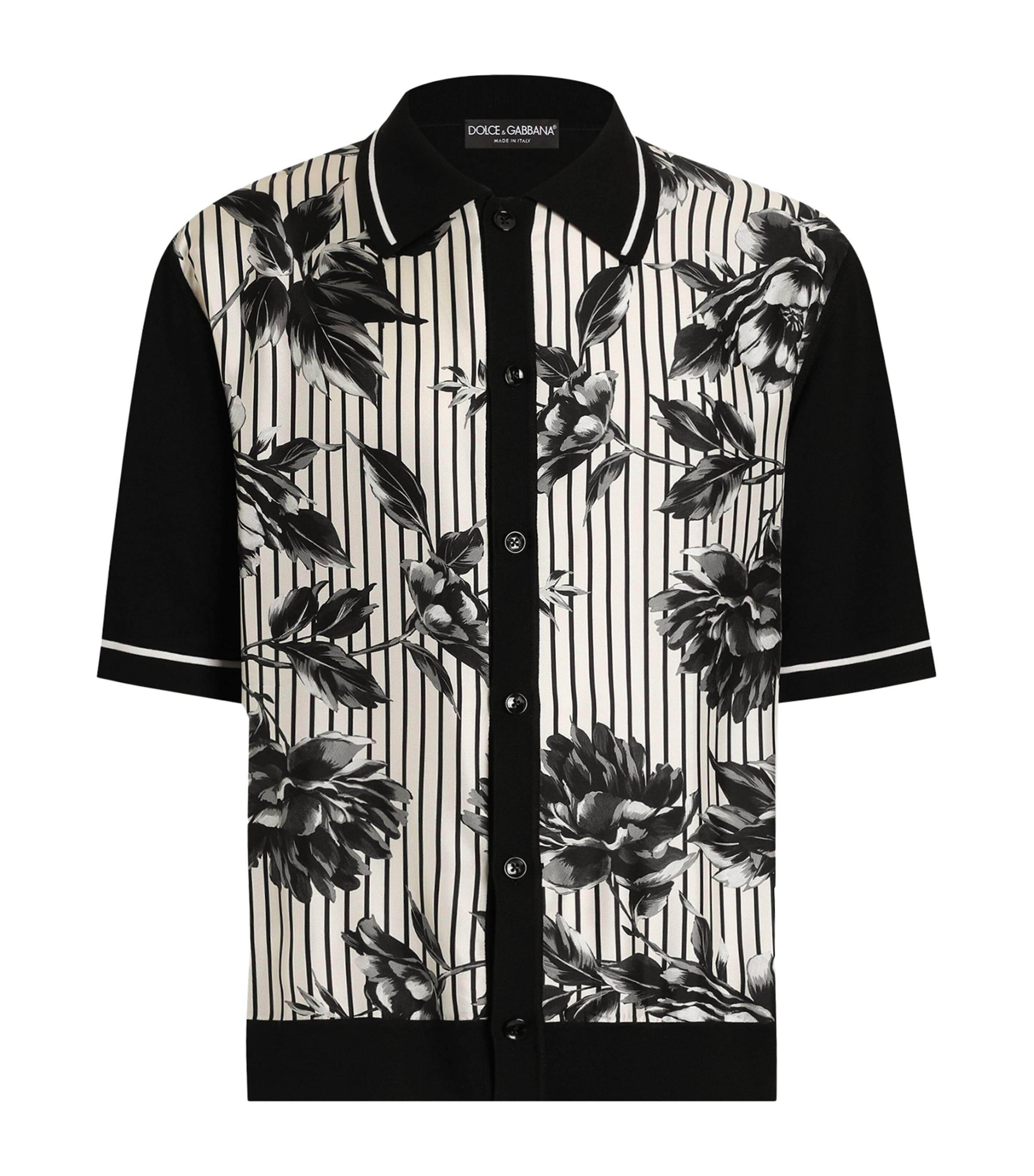 Dolce & Gabbana Dolce&gabbana Silk-cotton-blend Floral Shirt