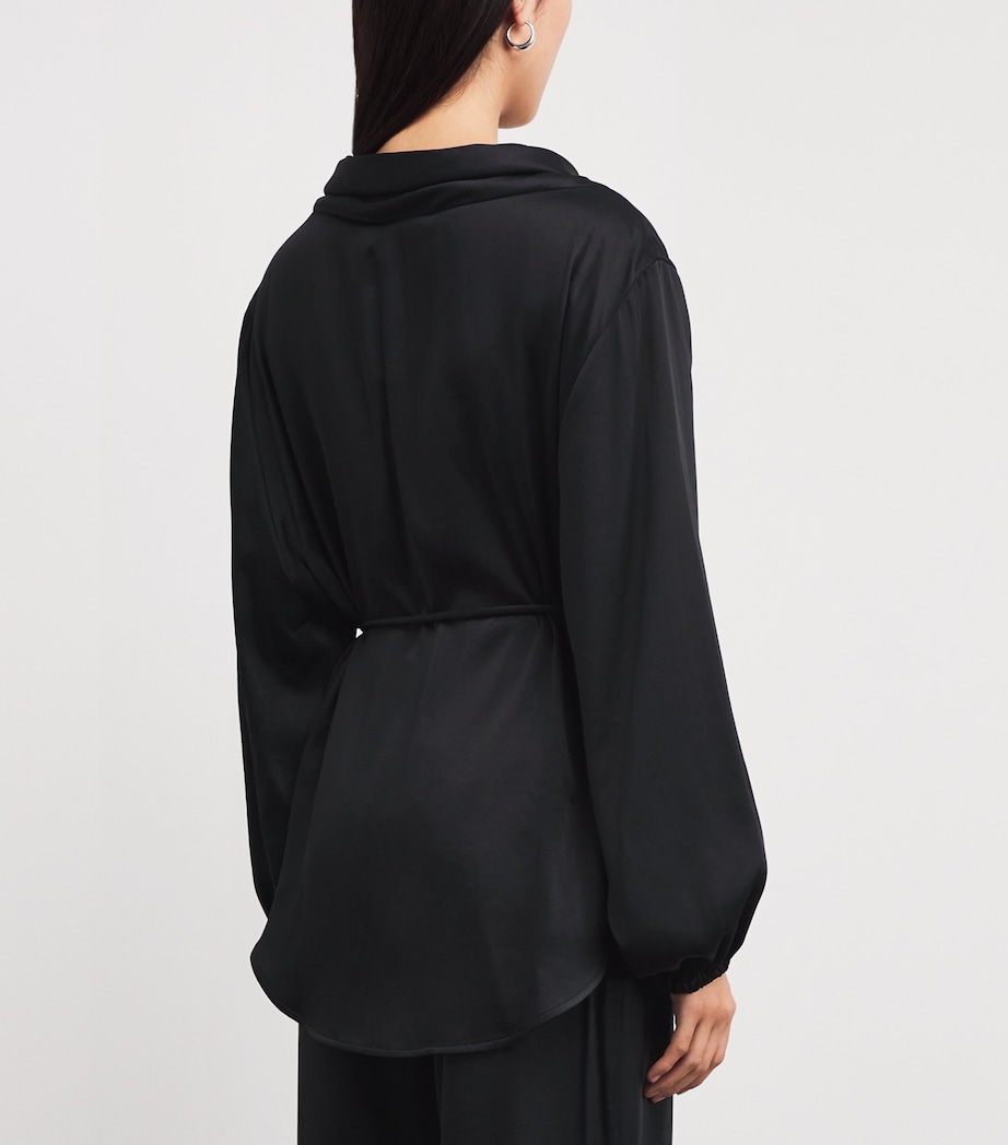 Satin Soraya Top 001 BLACK Image 4