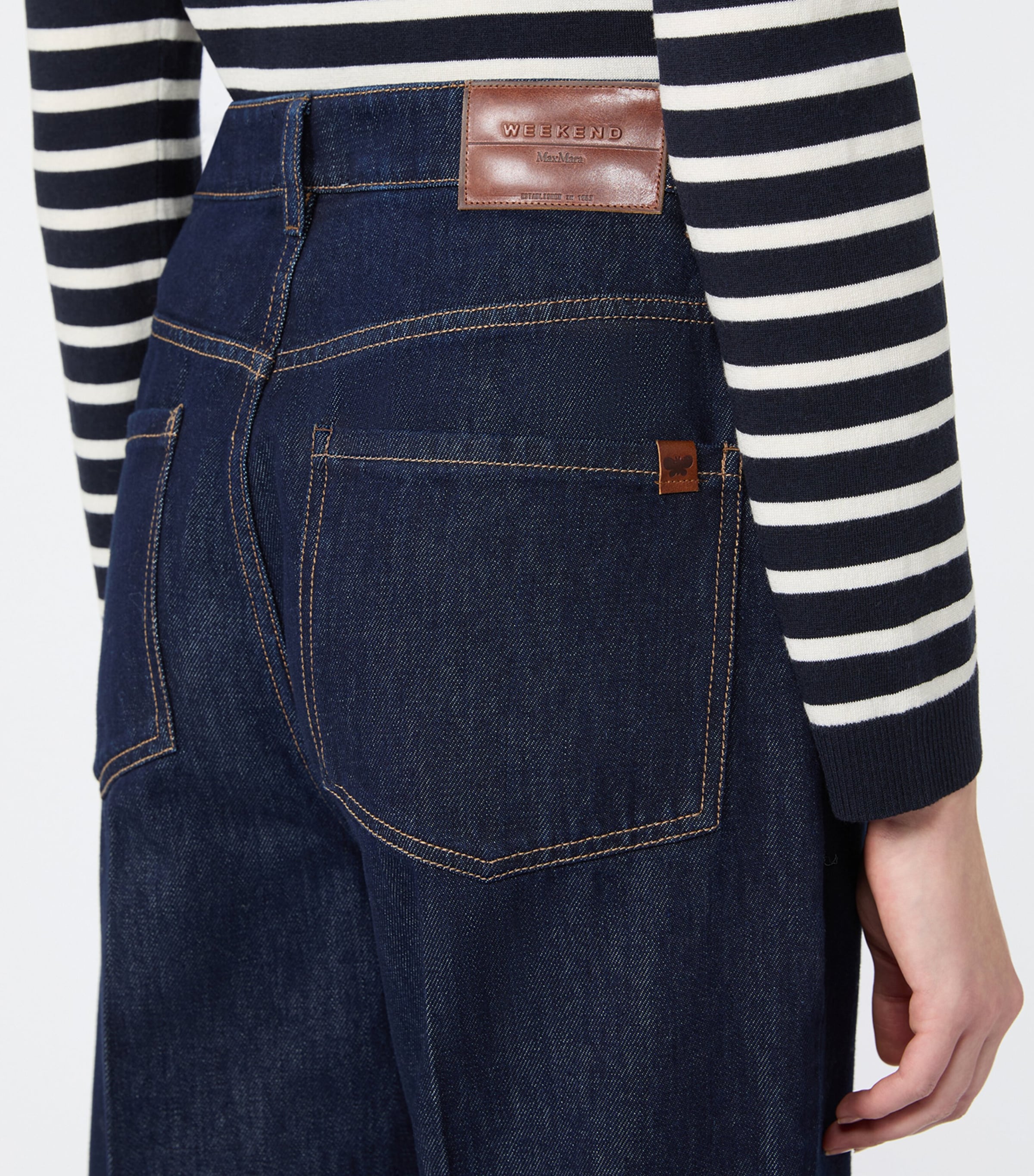 Weekend Max Mara Womens Flared Jeans Navy Image 5