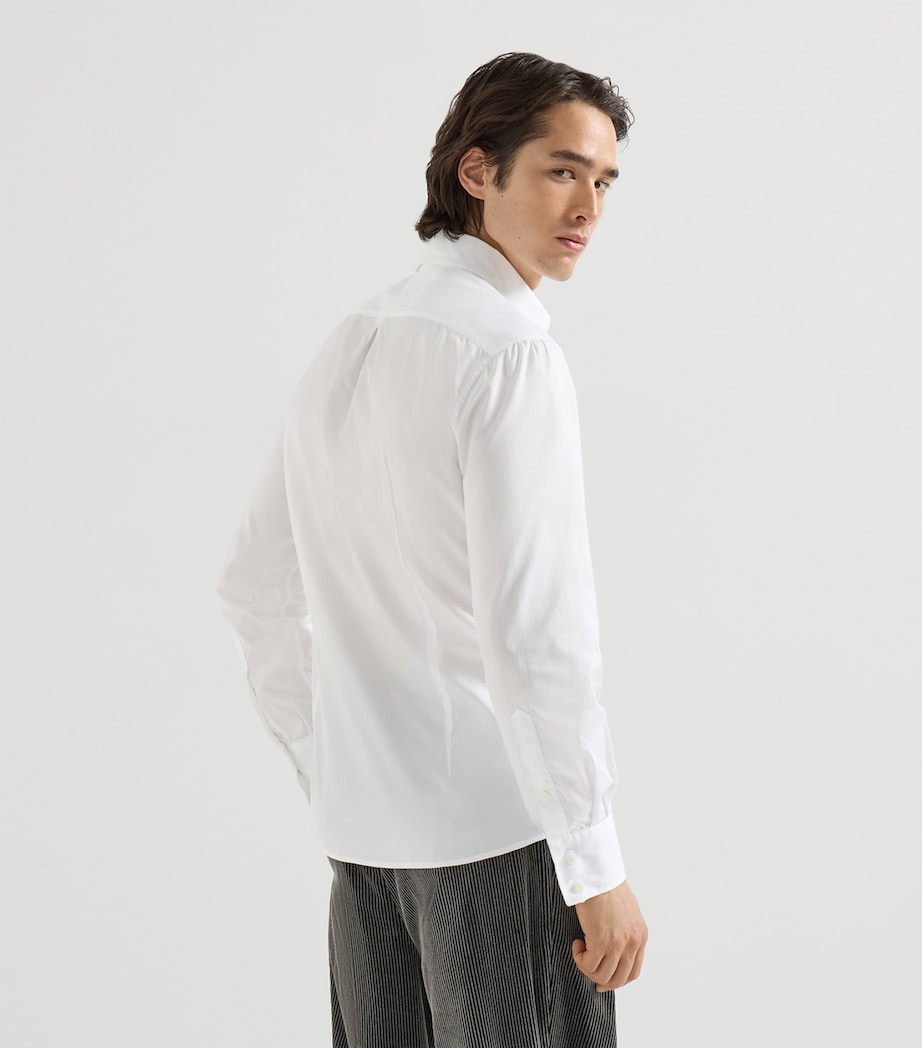 Brunello Cucinelli Mens Cotton Twill Shirt Image 3