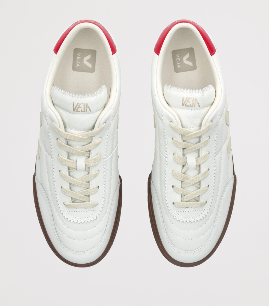 Leather Panenka Sneakers WHITE/RED Image 4