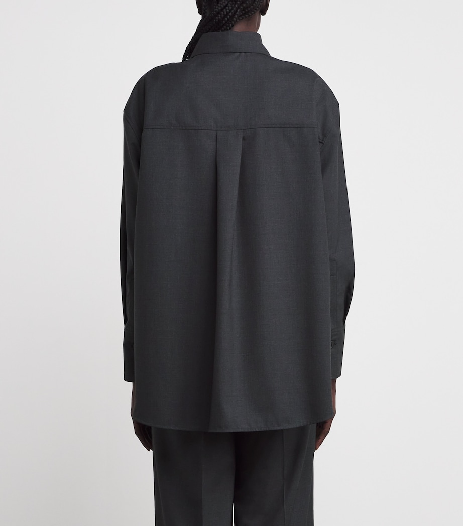 Virgin Wool Herold Blouse SMOKE Image 4