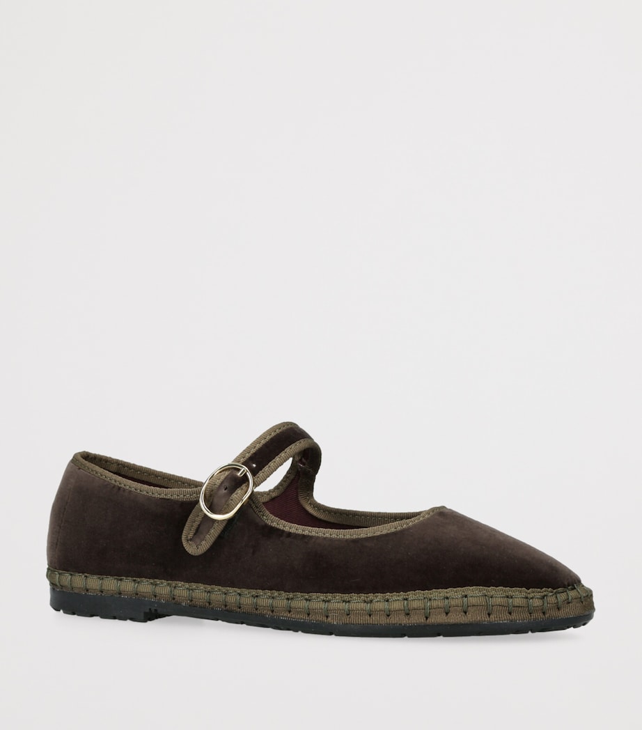 Flabelus Velvet Ulla Mary Janes Dk.brn Com Image 3