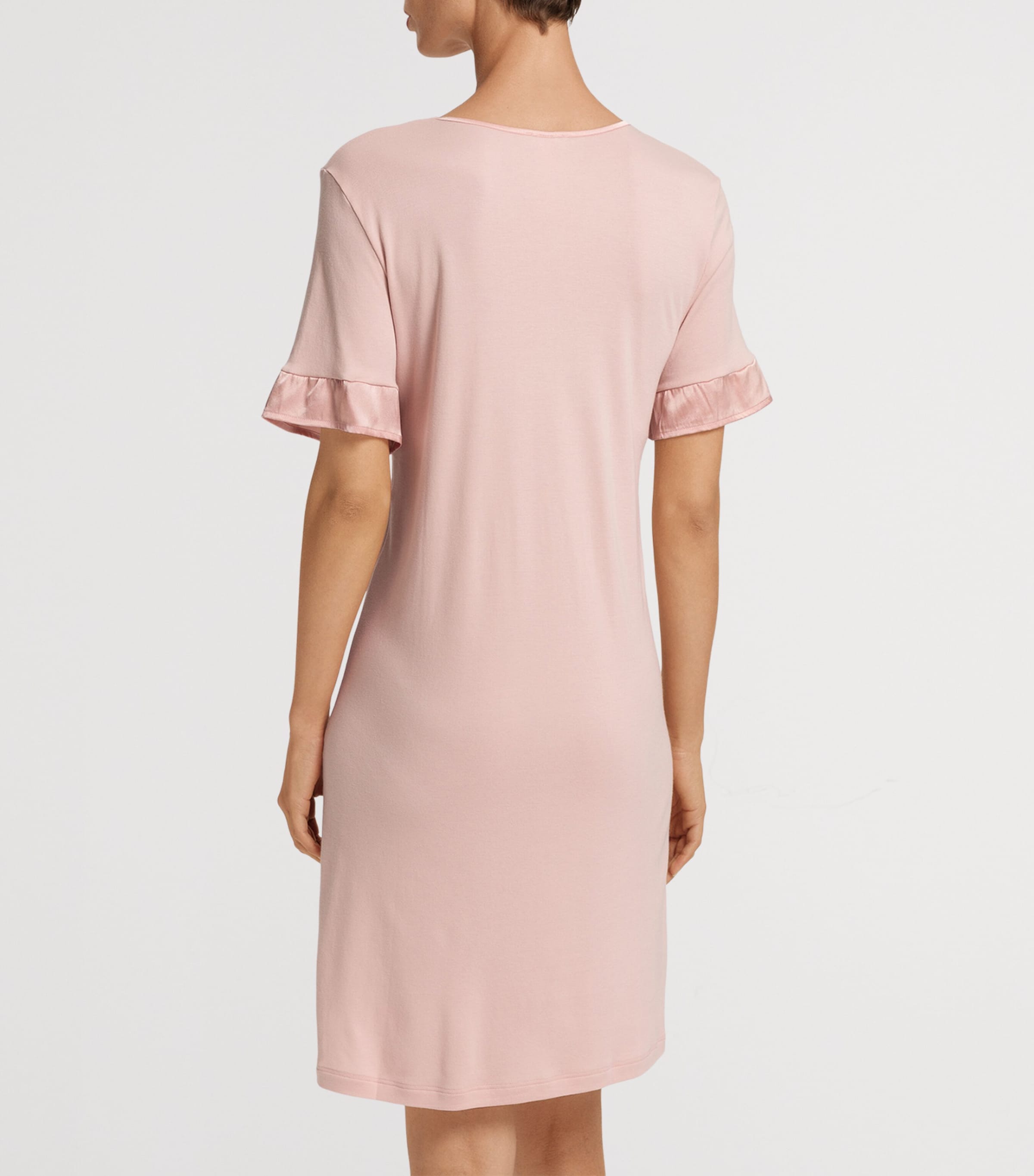 Cotton-Blend Short-Sleeve Claire Nightdress PINK/ROSE Image 4