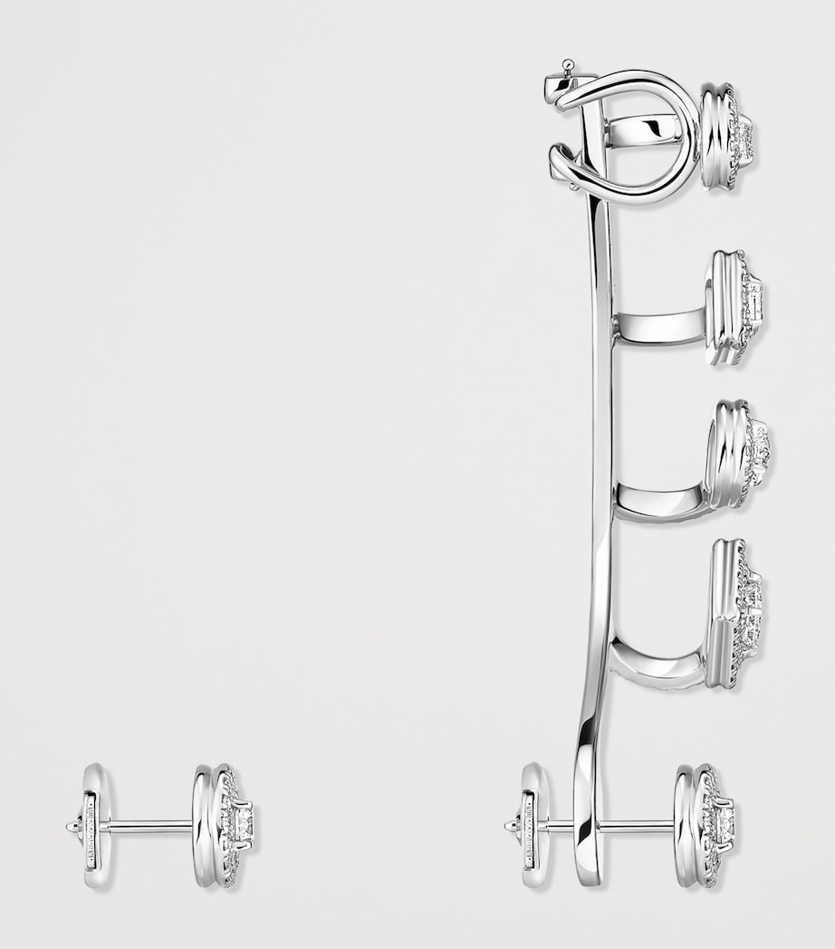Messika My Twin White Gold and Diamond Earring and Ear Cuff White Gold Image 3