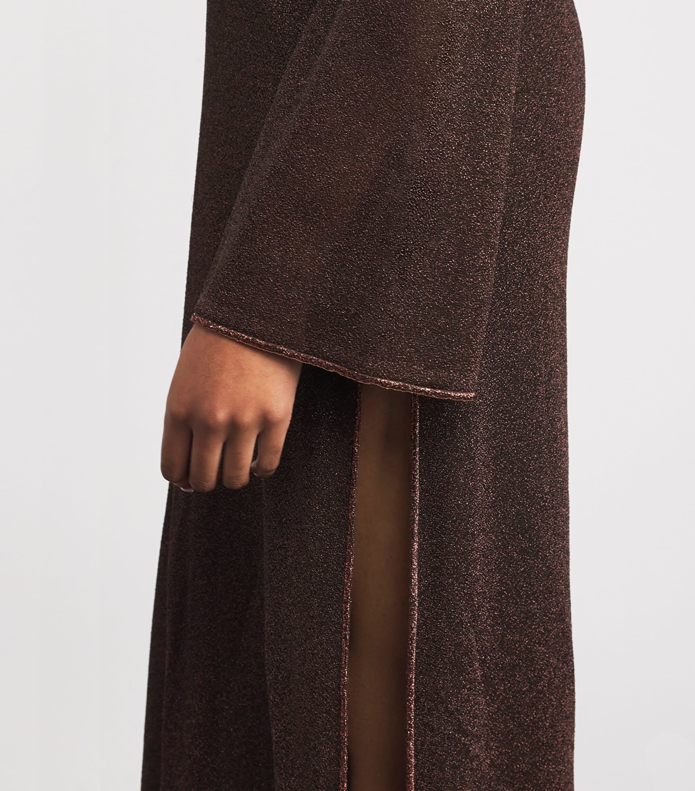 O-Ring Lumière Kaftan Maxi Dress CHOCOLATE Image 5