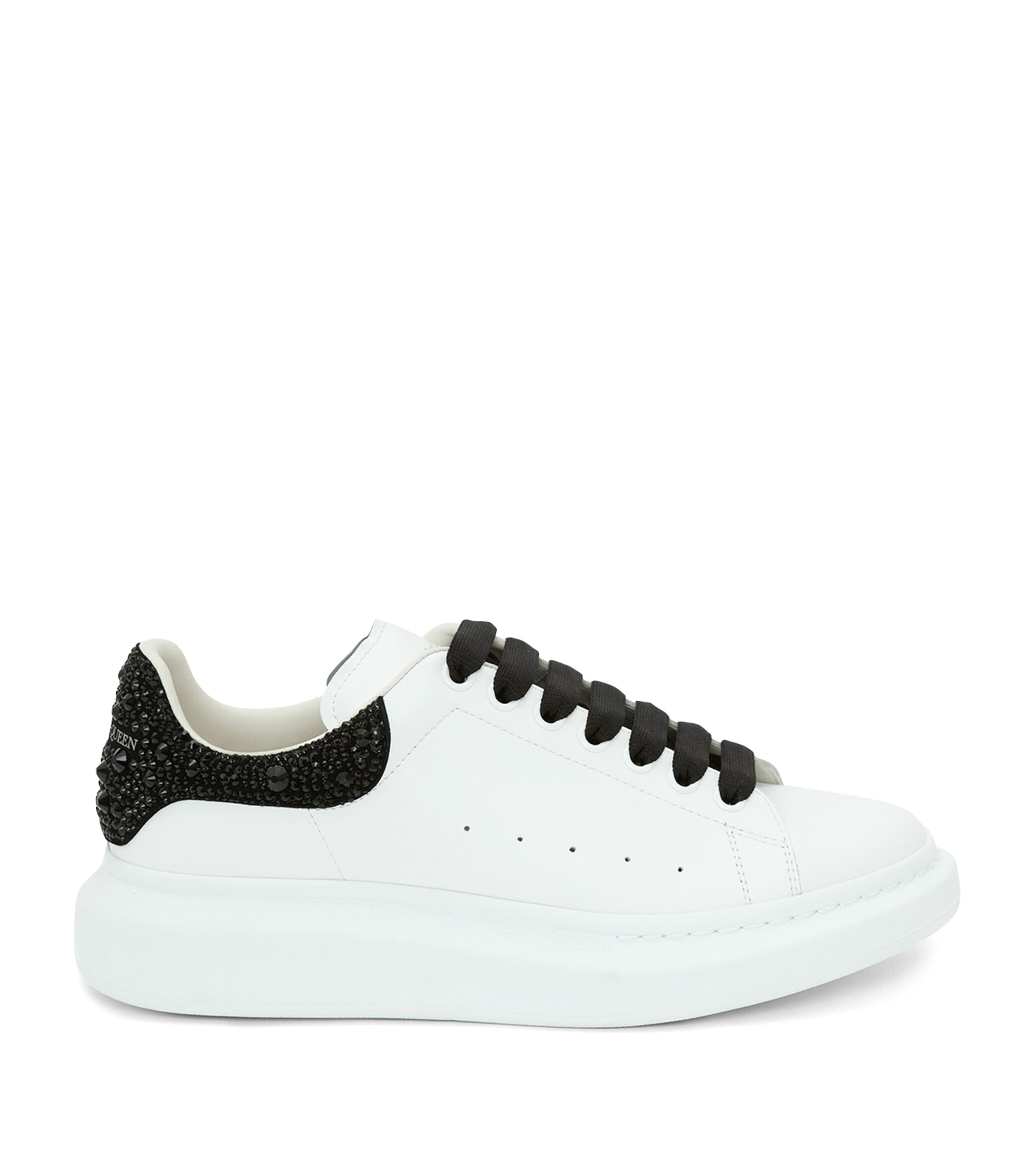 Alexander Mcqueen Leather Oversized Sneakers In Nude