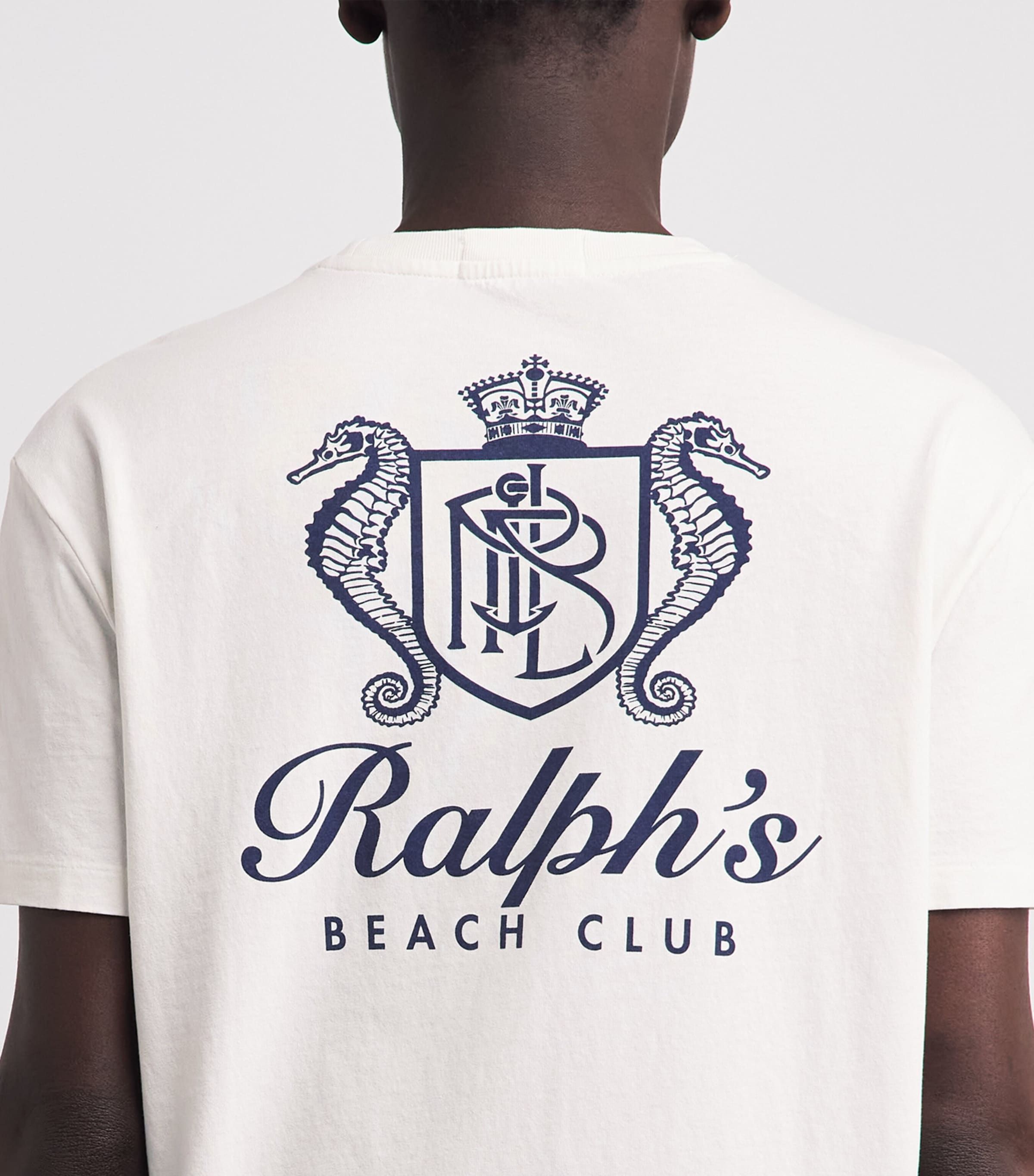 Polo Ralph Lauren Mens Cotton Ralph’s Beach Club T-Shirt Deckwash White Image 3