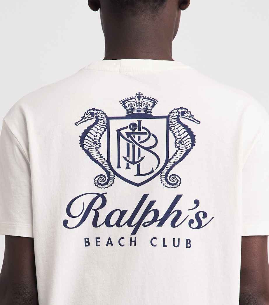Polo Ralph Lauren Mens Cotton Ralph’s Beach Club T-Shirt Deckwash White Image 3