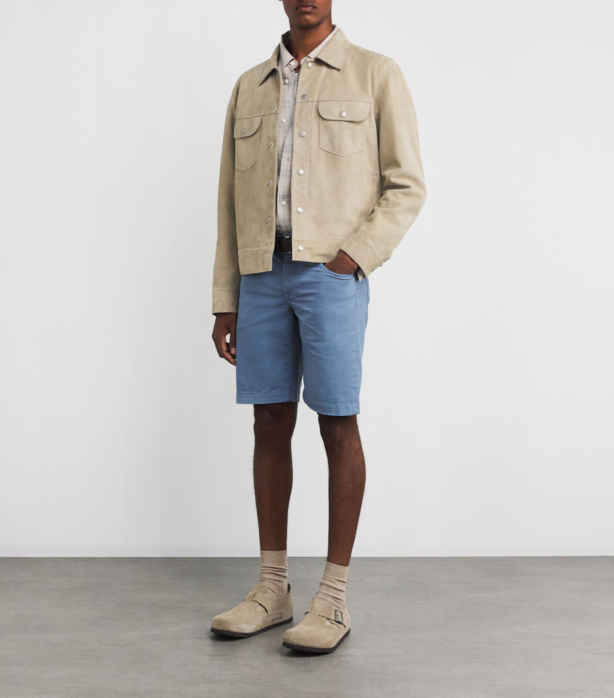 JACOB COHËN Mens Stretch Cotton Nicolas Bermuda Shorts Image 2
