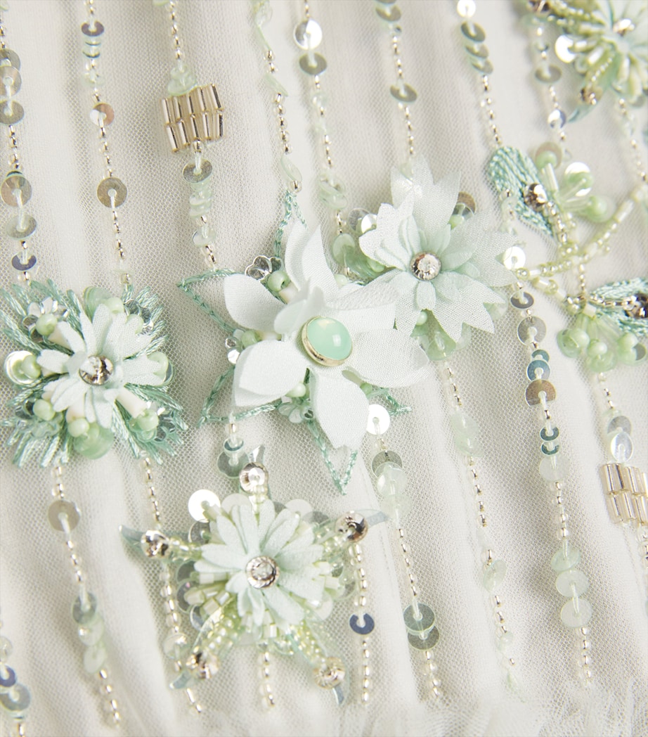 Tulle Embellished Gardenia Dress (2-11 Years) SMOKEY Image 3