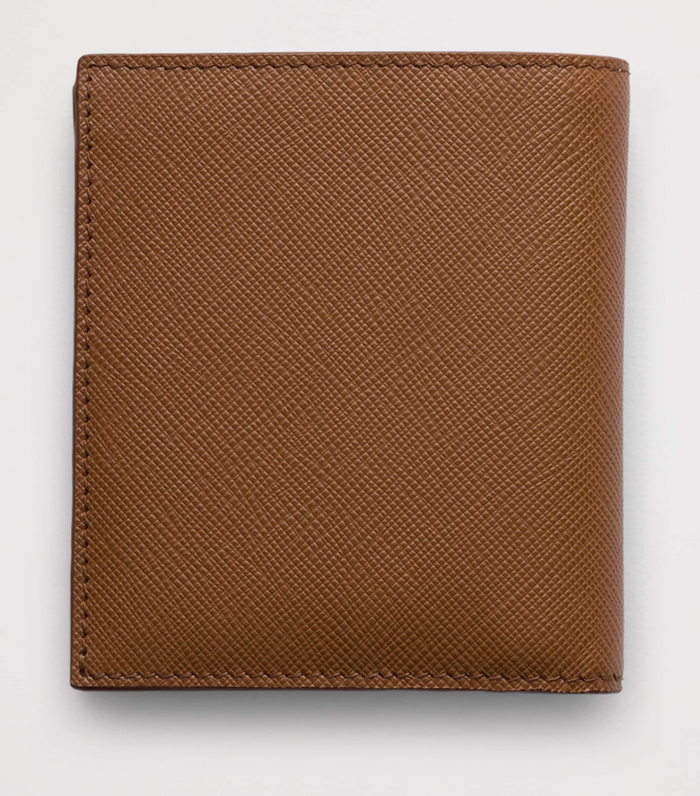 Prada Saffiano Leather Wallet Brown Image 3