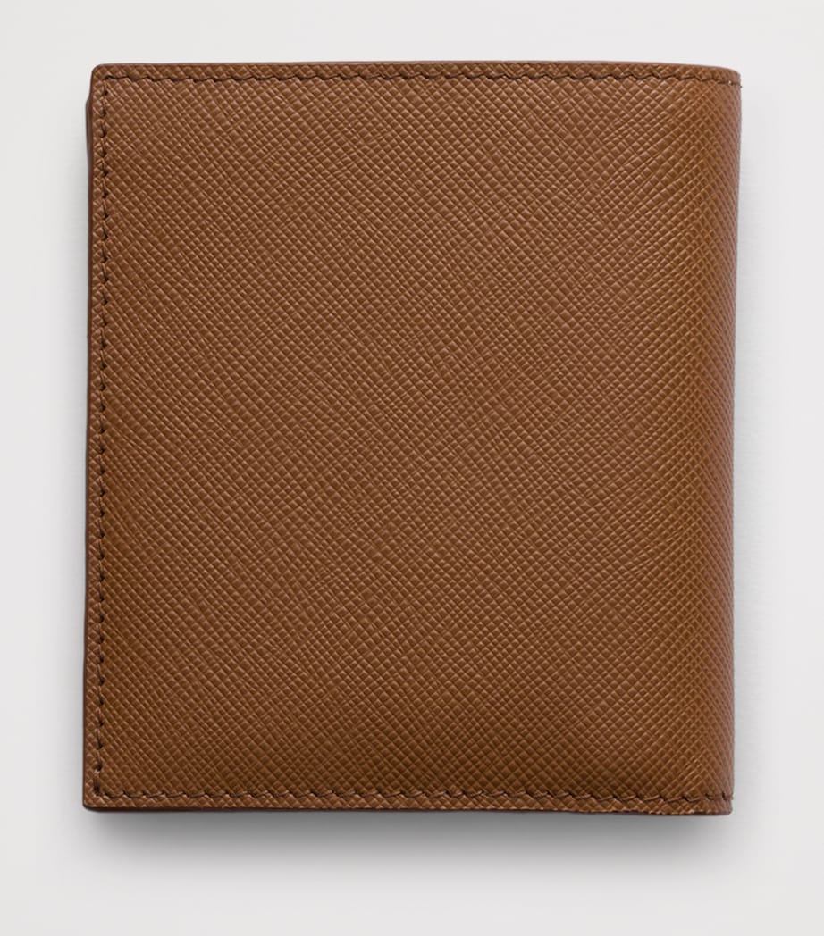 Prada Saffiano Leather Wallet Brown Image 3