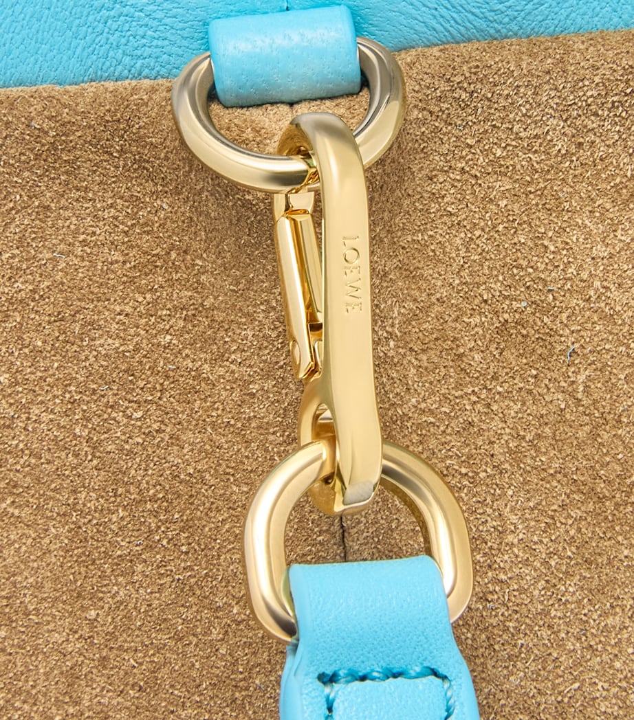 Mini Snakeskin Scales Flamenco Clutch SKY BLUE Image 8